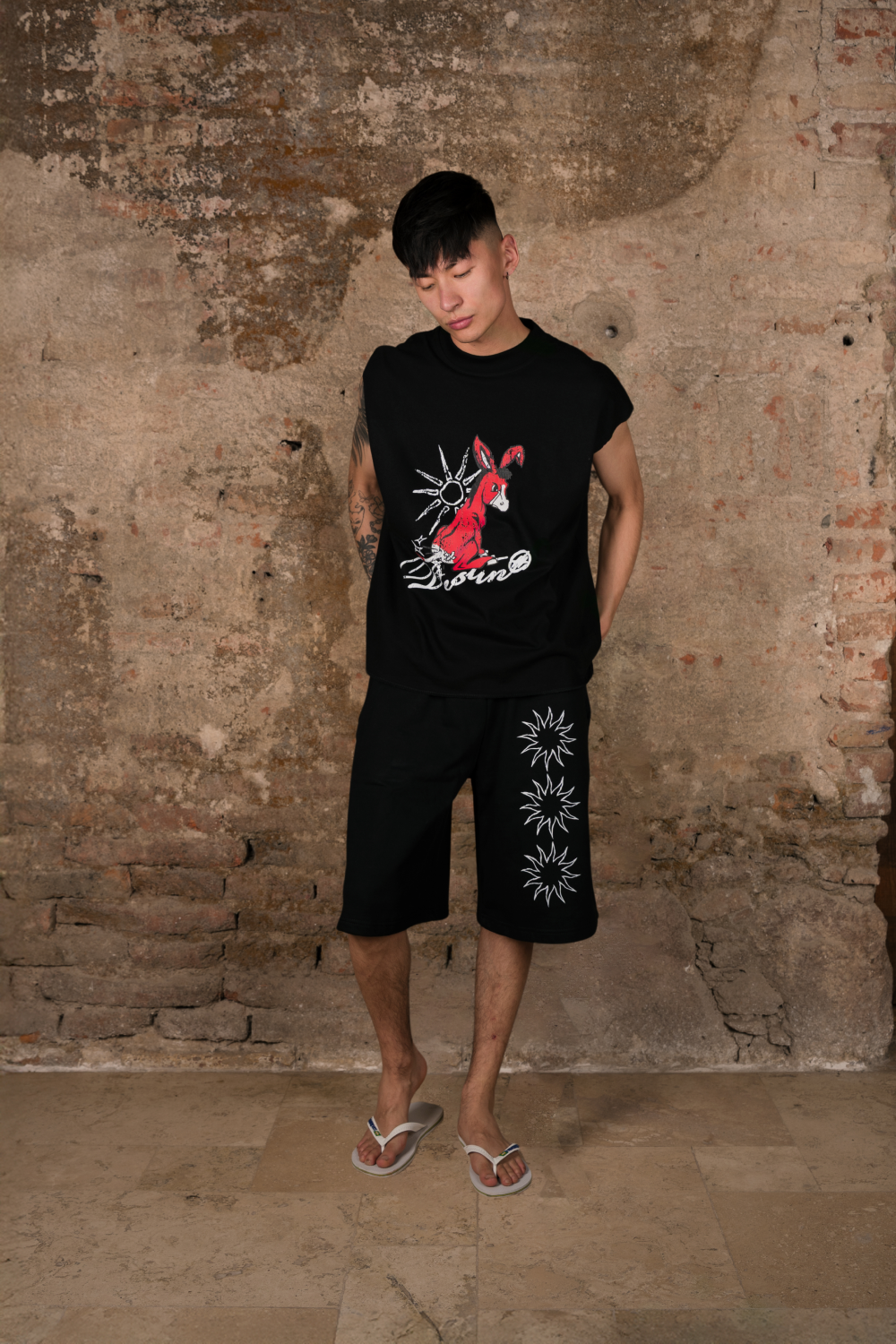 Tanned Donkey Tank Top Black