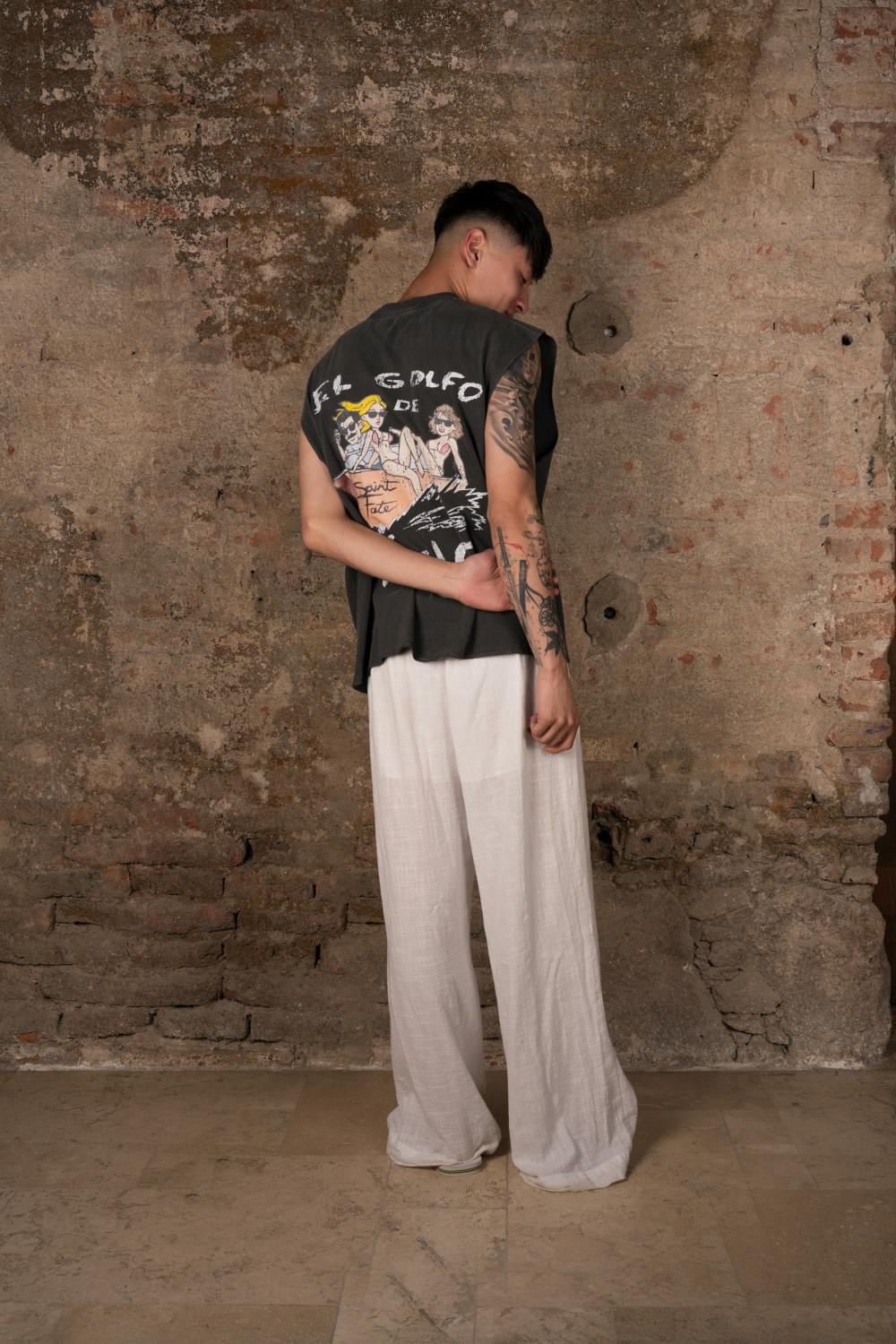 Golfo de Mexico Tank Top Washed Grey