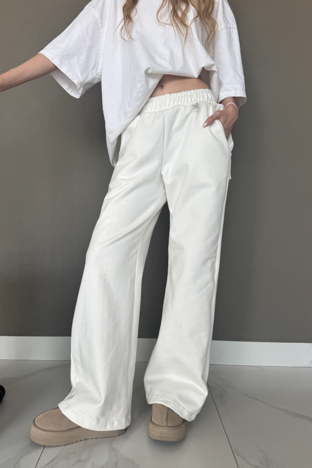 Ivory Flare Pants