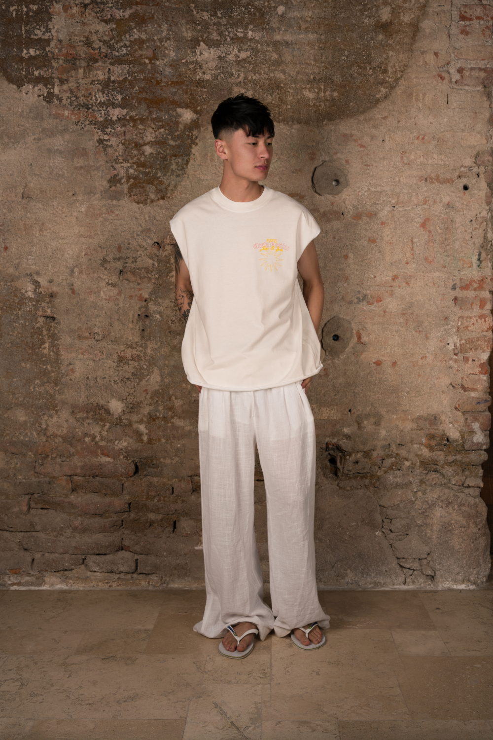 Sins & Sun Tank Top Ivory