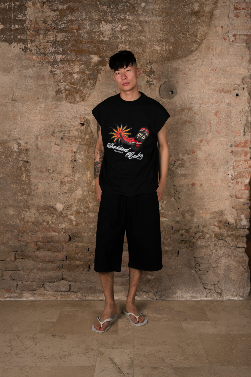 Sunkissed Cowboy Tank Top Black