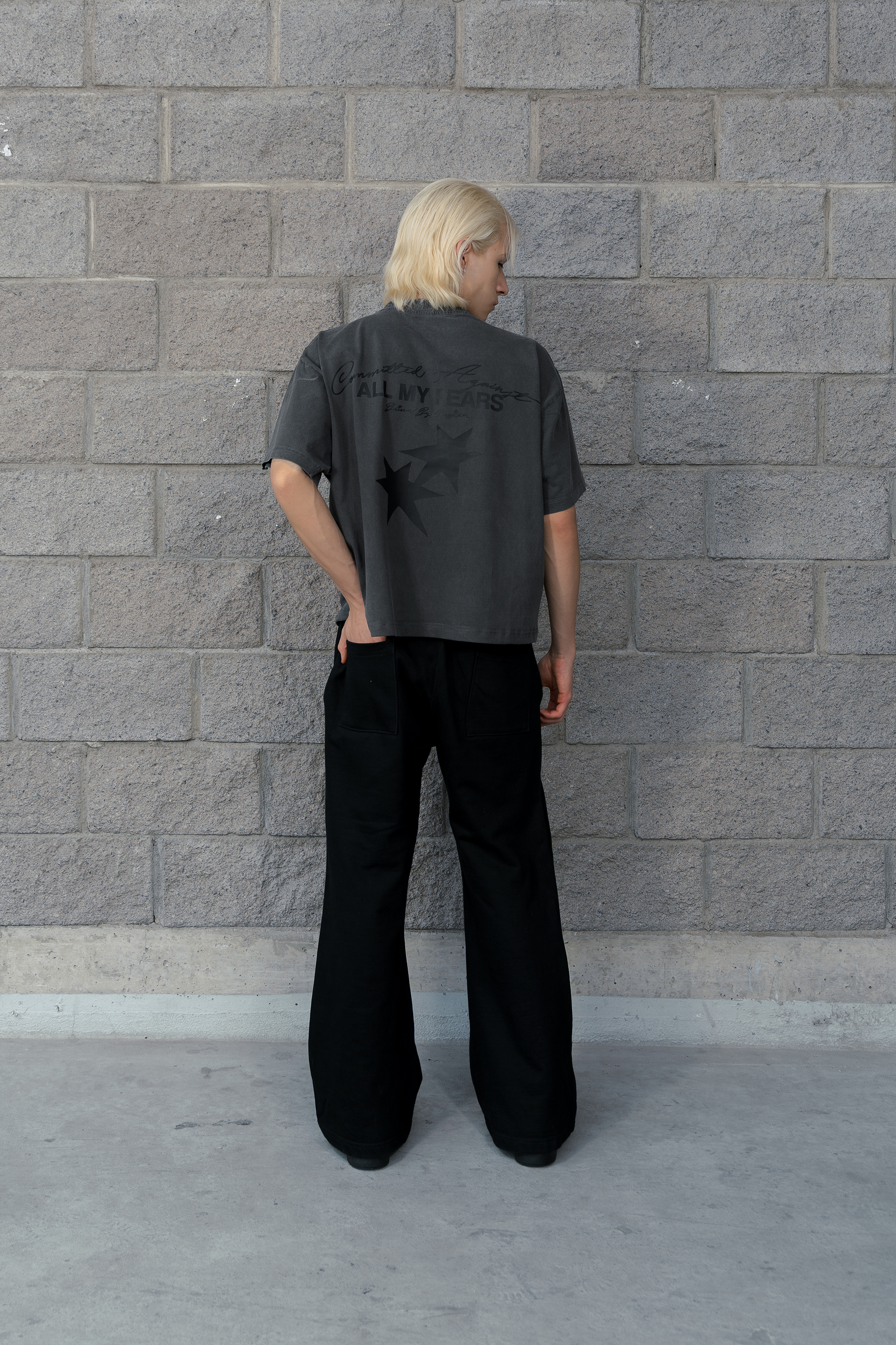 All My Fears Tee Washed Grey