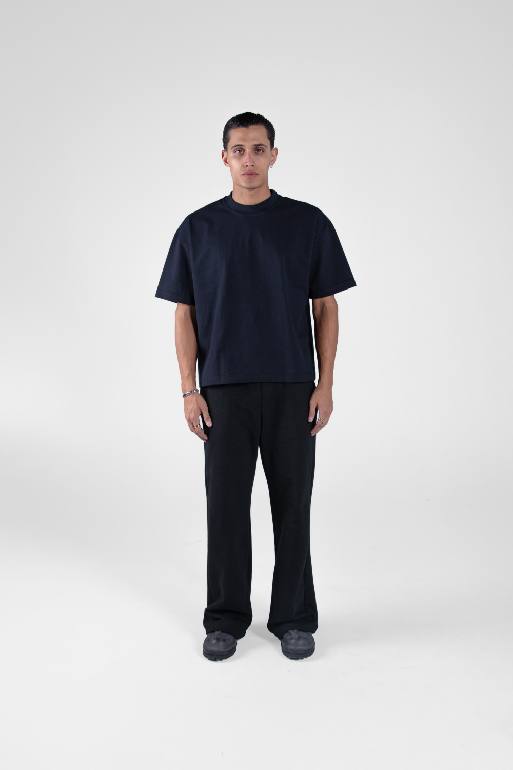 Boxy Tee Navy Blue 250 GSM