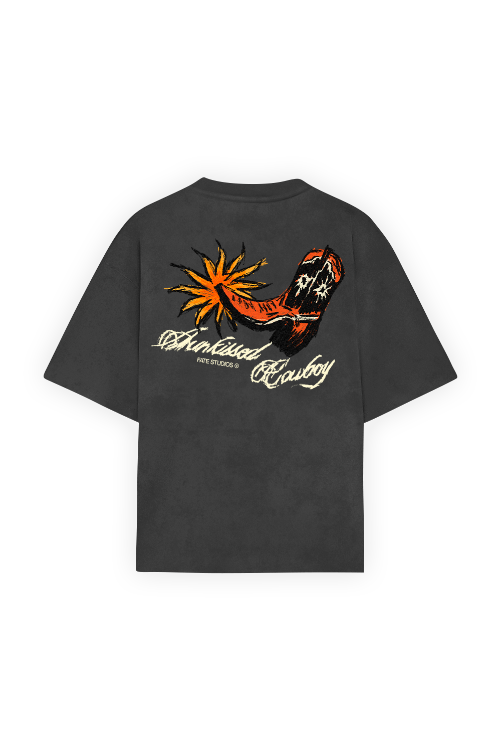 Sunkissed Cowboy Tee Washed Grey