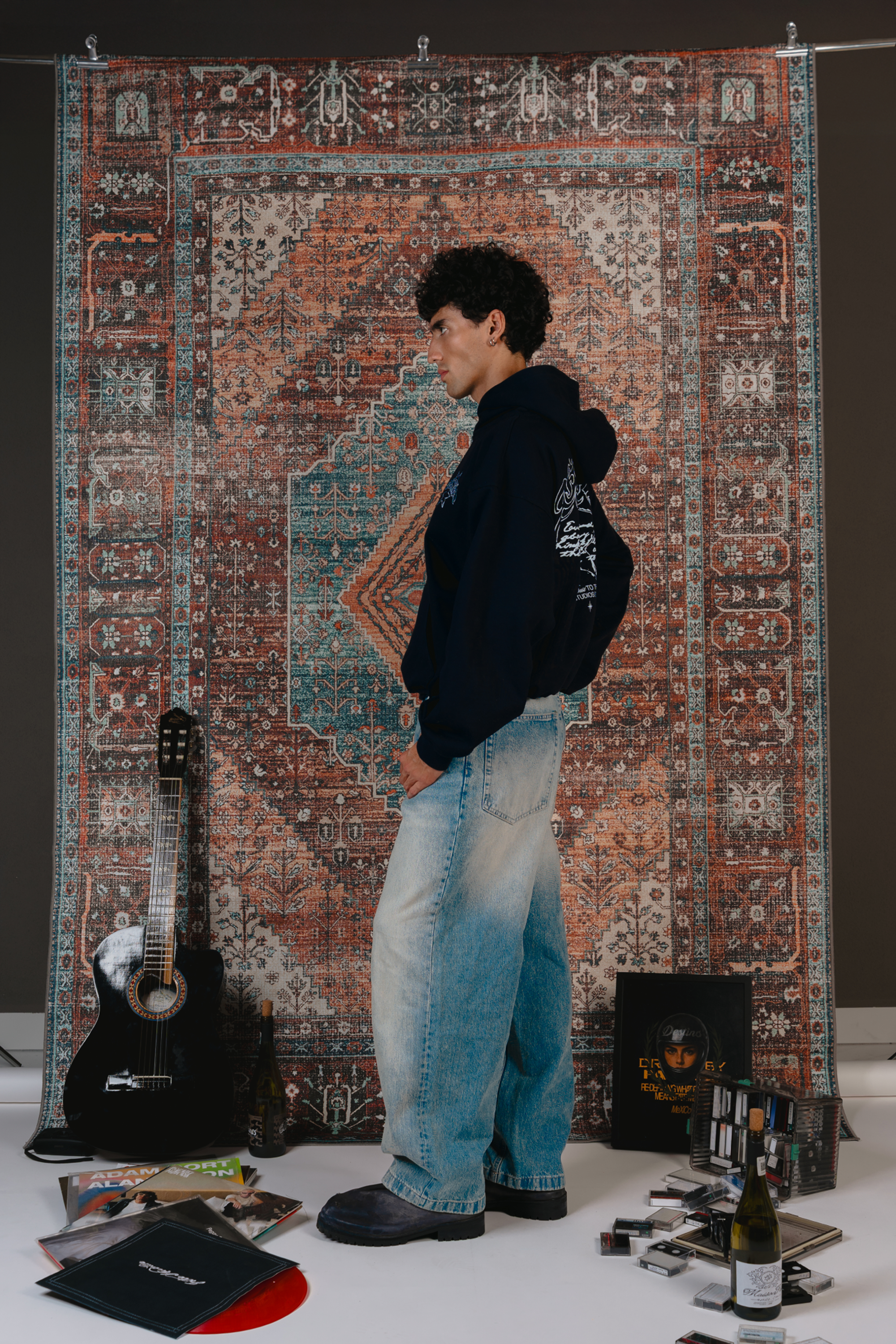 Gothic Sparks Hoodie Midnight Blue