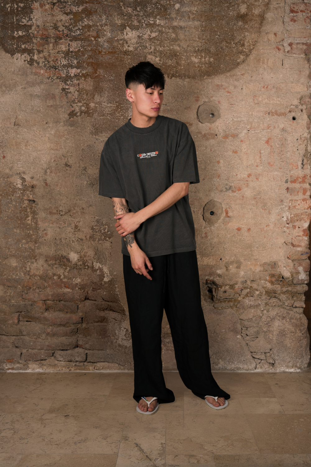 Sunkissed Cowboy Tee Washed Grey