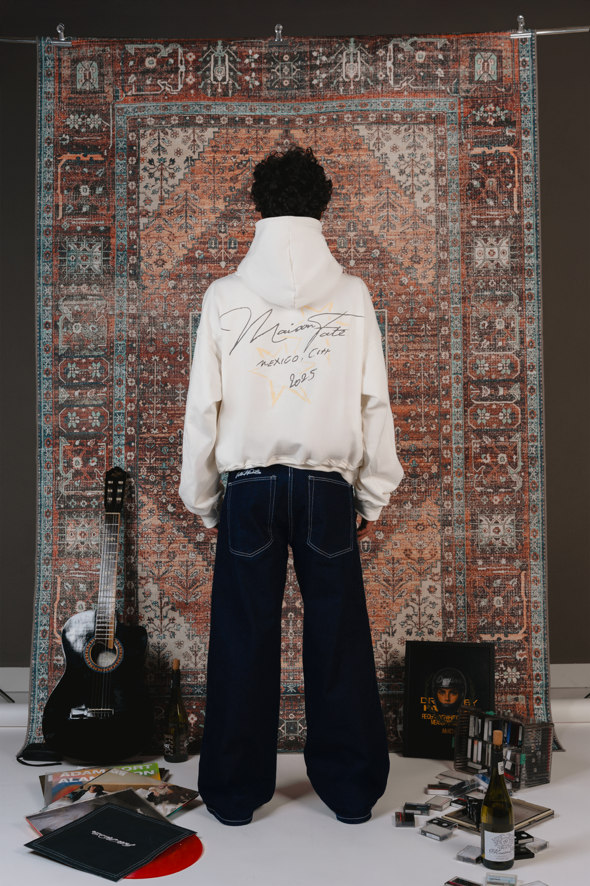 Maison Sparks Hoodie Ivory