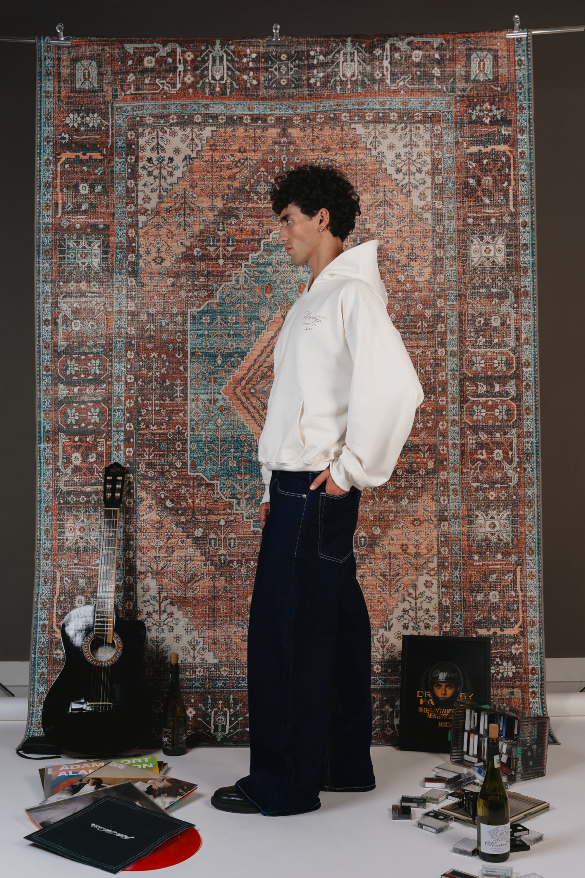 Maison Sparks Hoodie Ivory