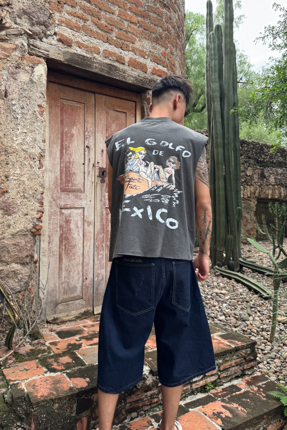 Golfo de Mexico Tank Top Washed Grey