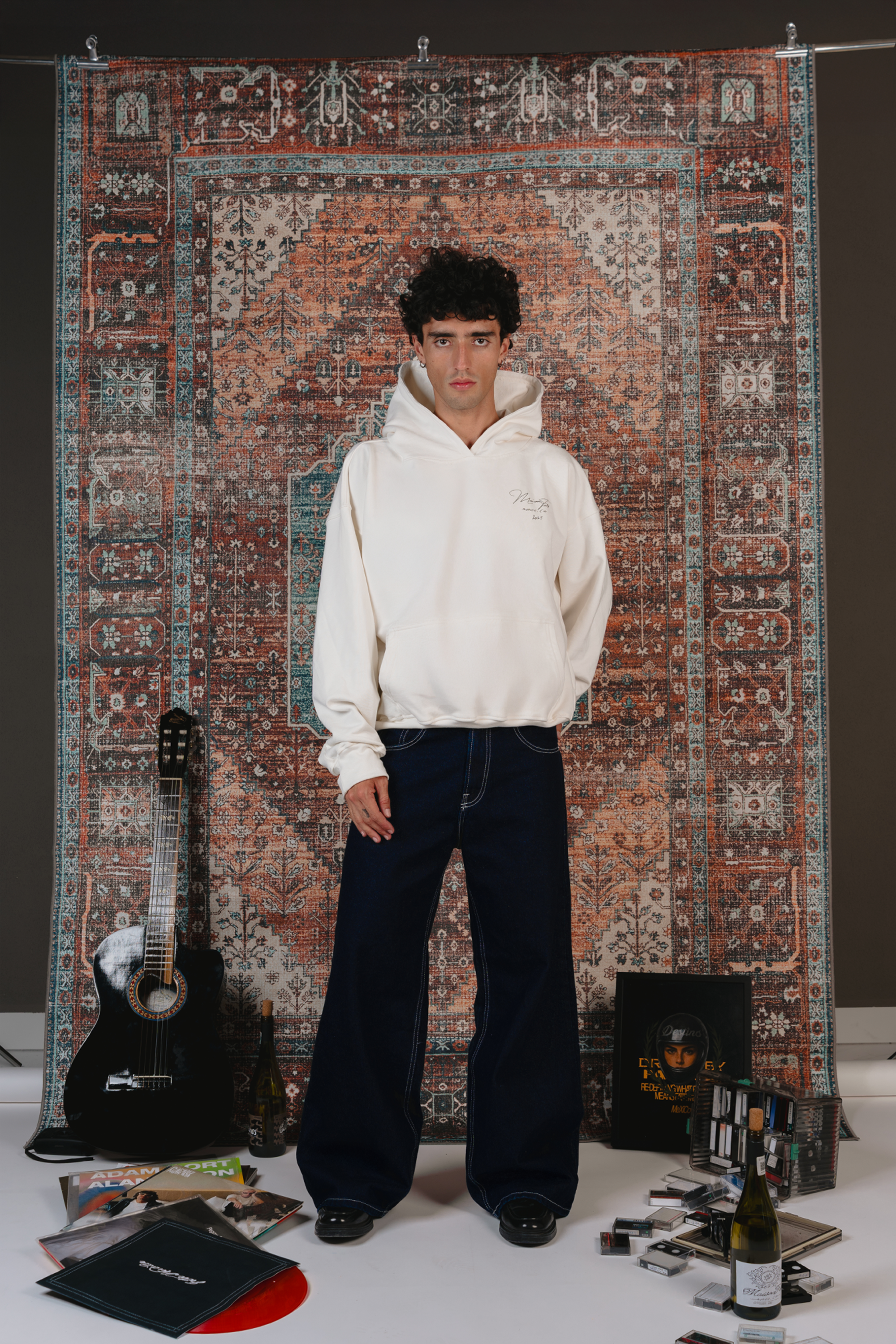 Maison Sparks Hoodie Ivory