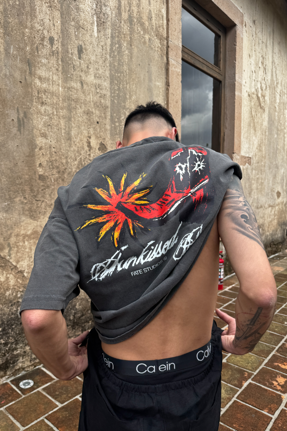 Sunkissed Cowboy Tee Washed Grey