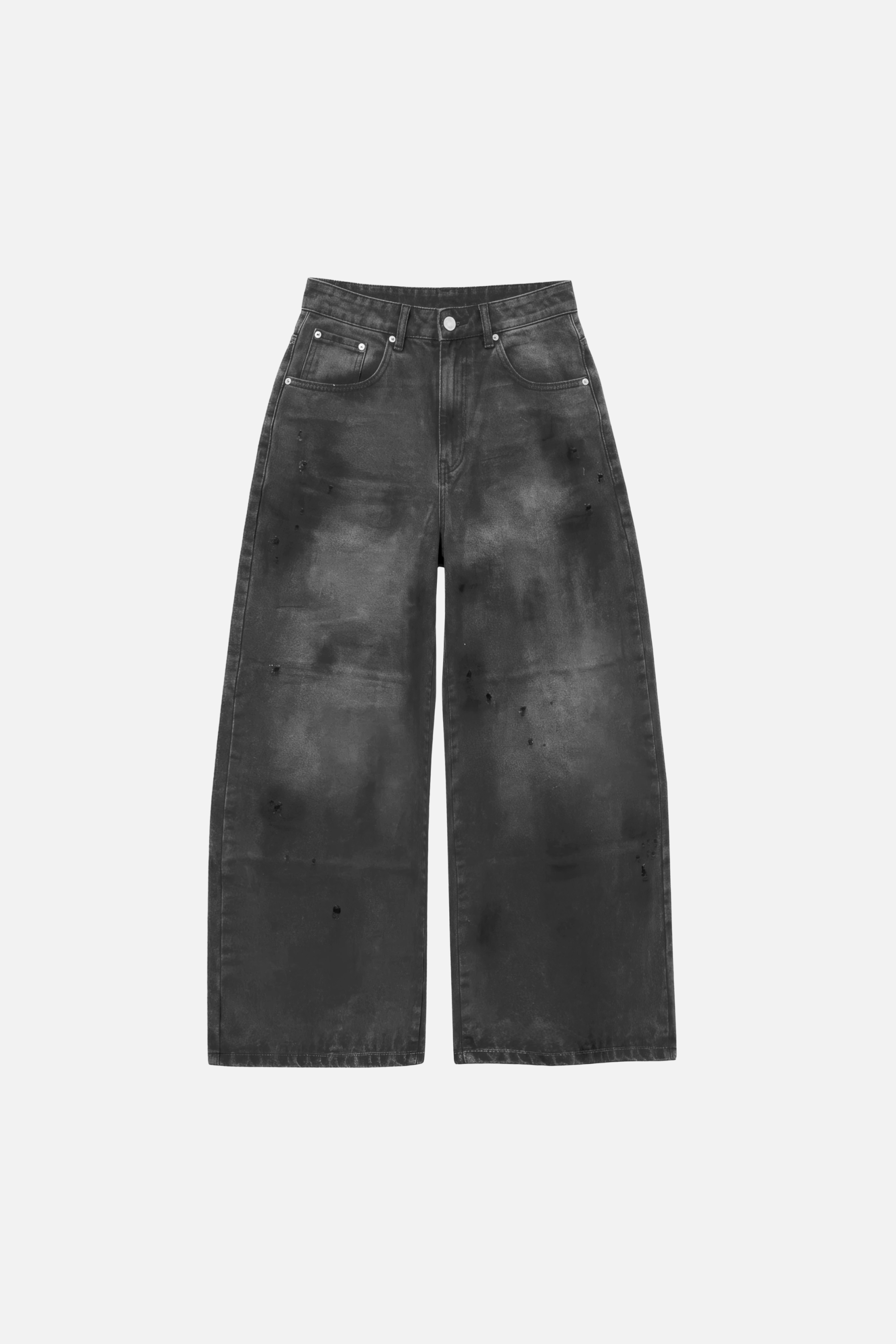 WB Jeans Distressed Shadow Black