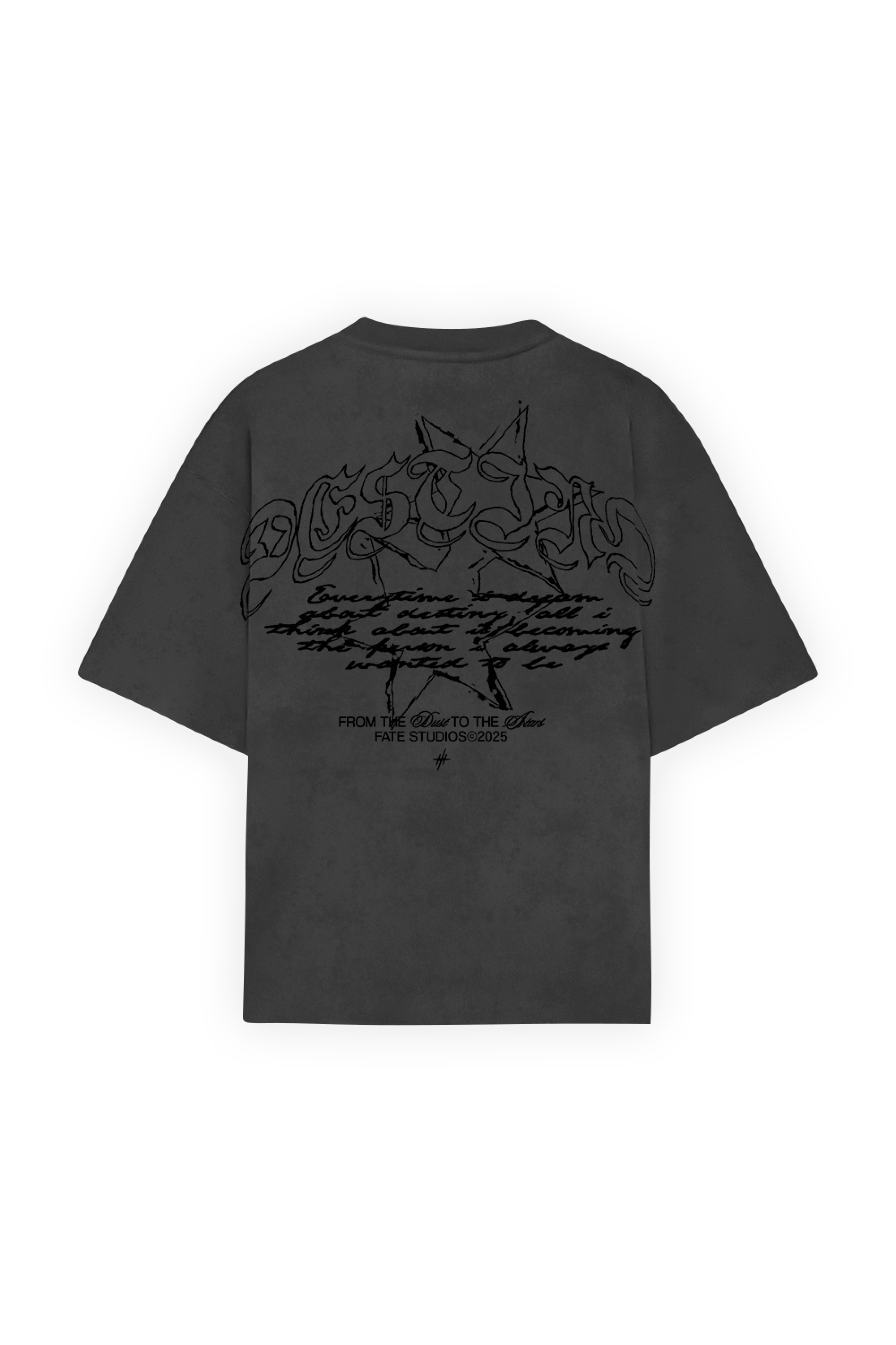 Gothic Sparks Tee Washed Grey