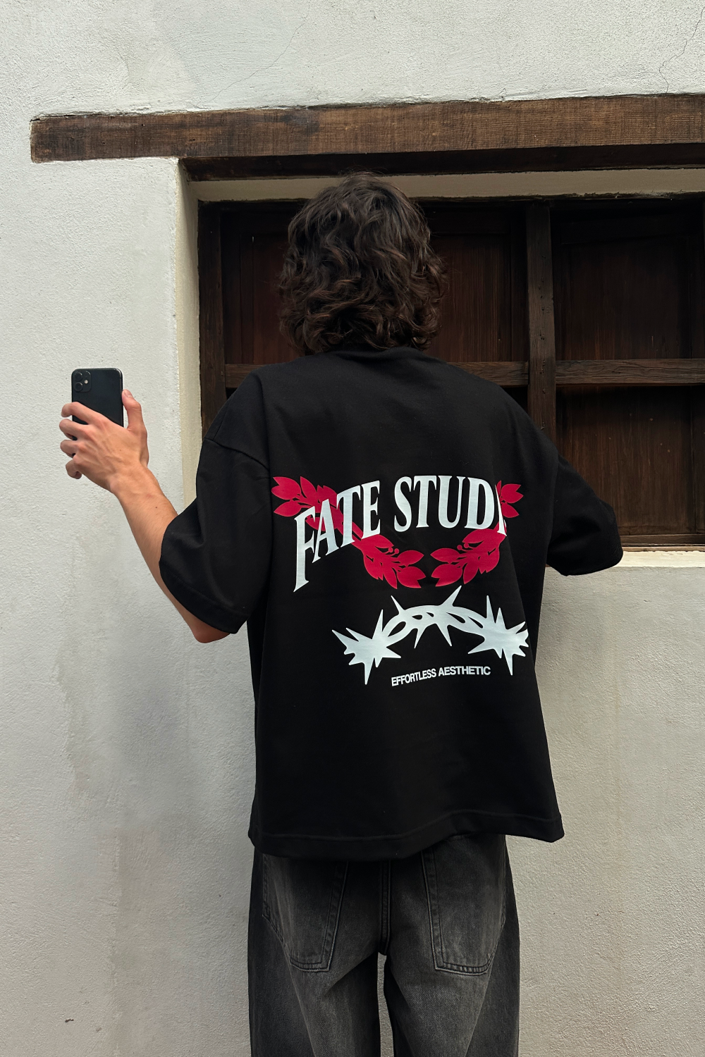 Laurels & Spikes Tee Black