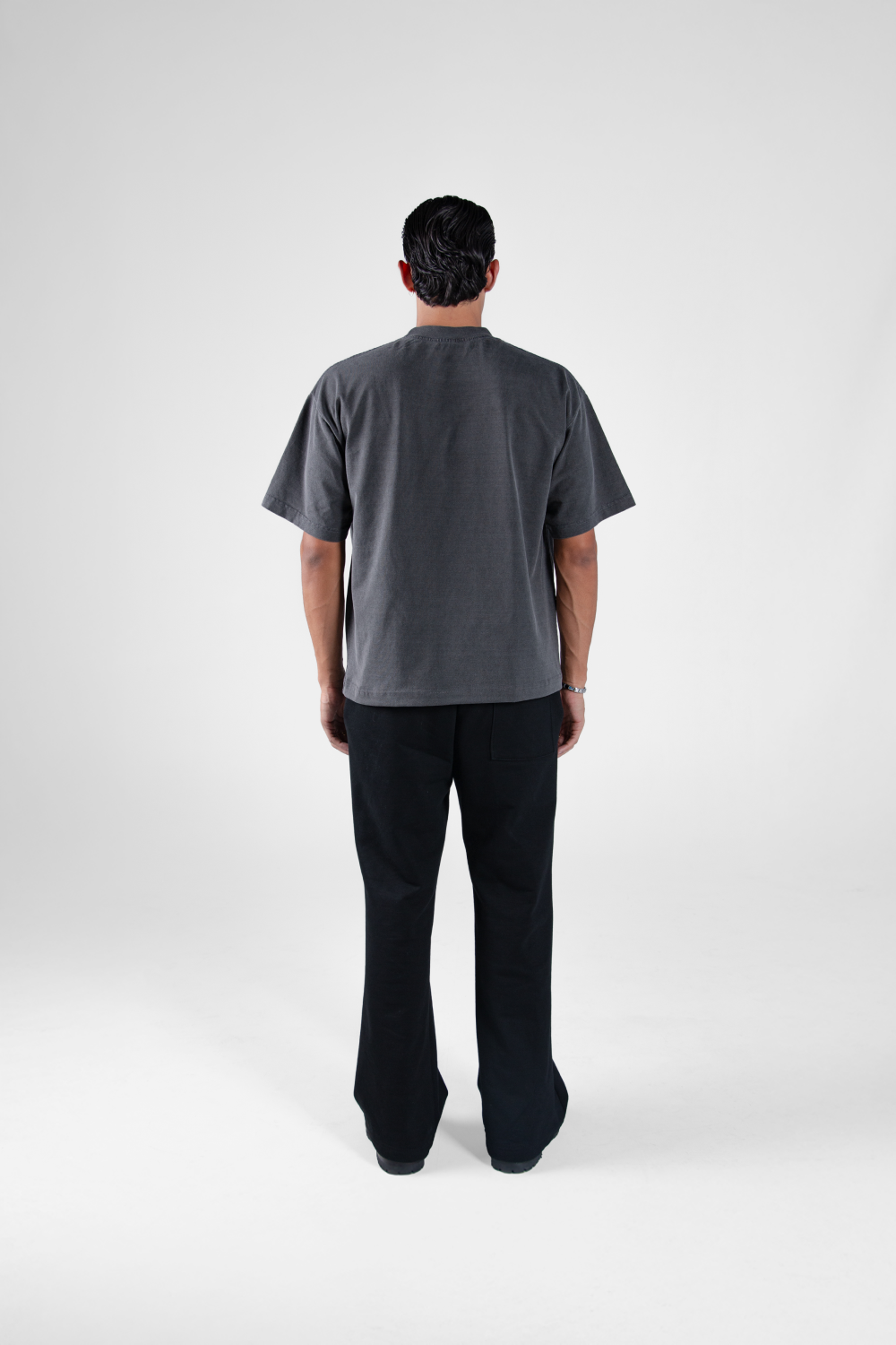 Boxy Tee Washed Grey 250 GSM