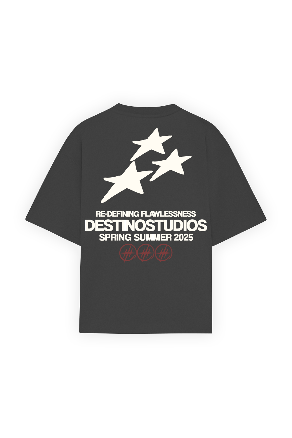 Triple Star Tee Oxford Grey