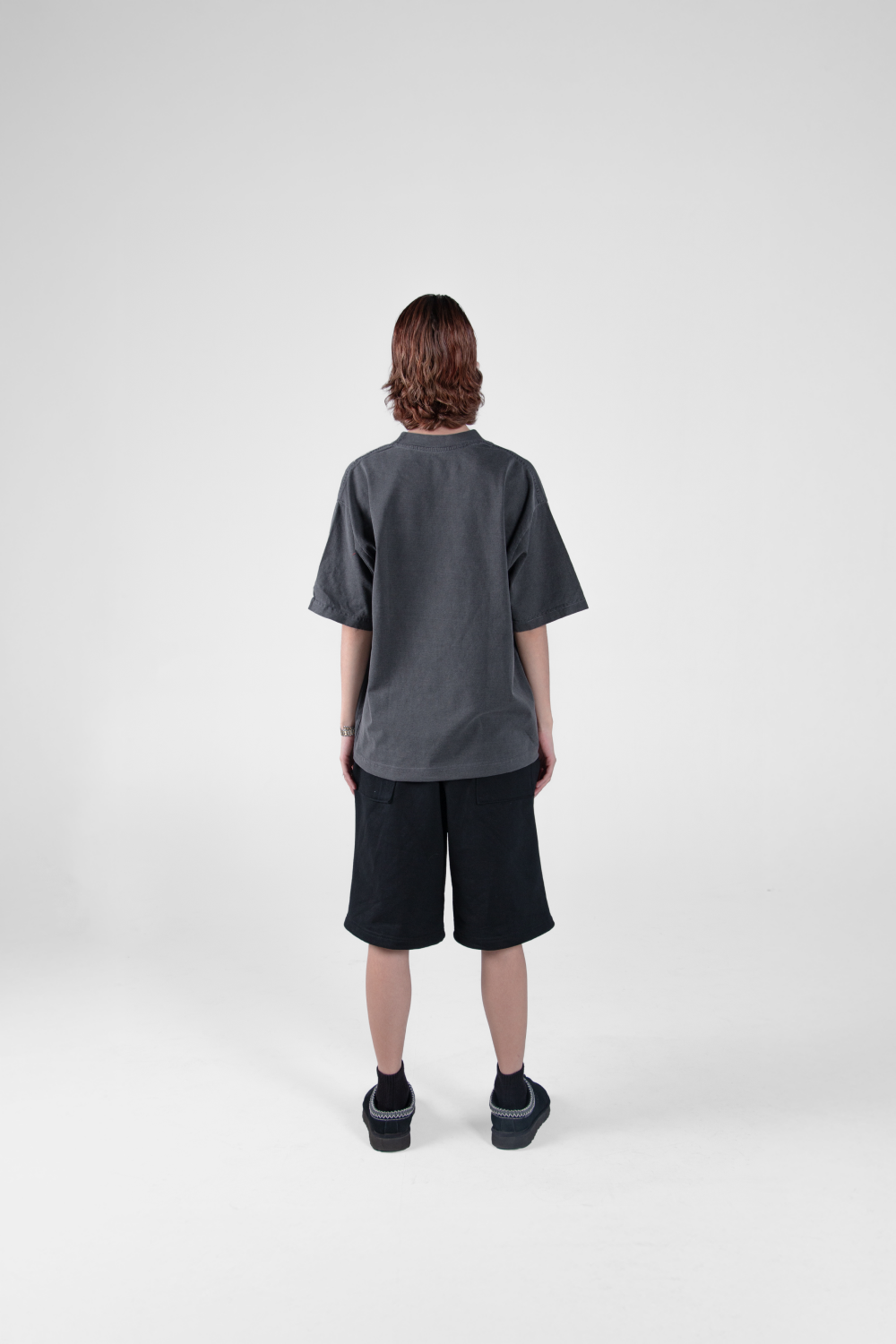 Boxy Tee Washed Grey 250 GSM