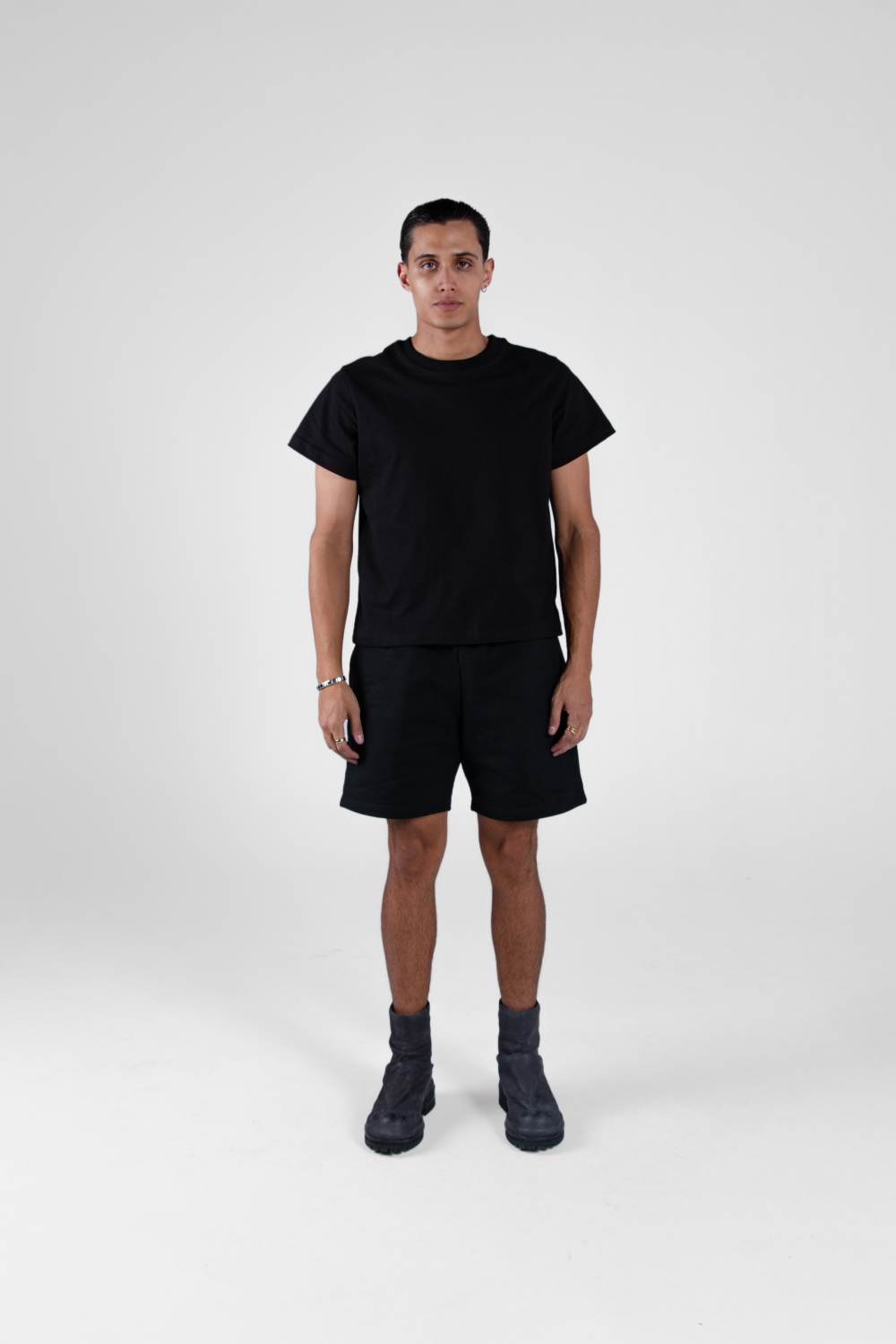 Crop Tee Black 250 GSM