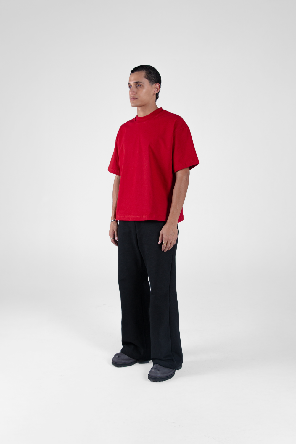 Boxy Tee Red 250 GSM