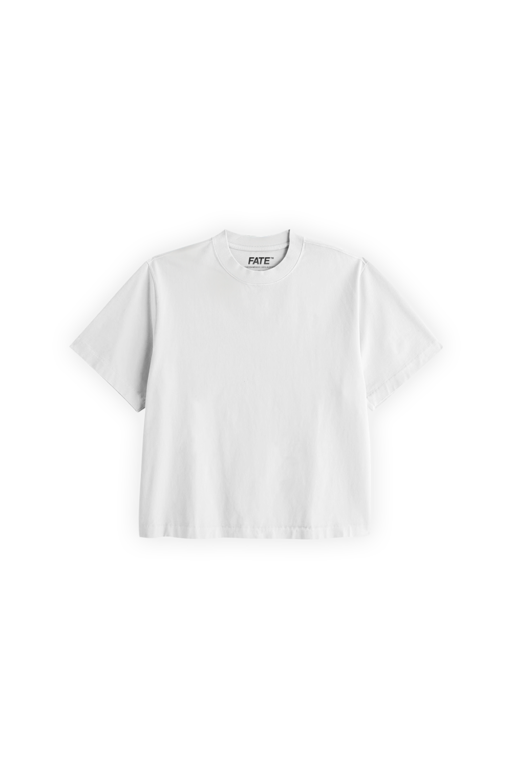 Crop Tee White 250 GSM