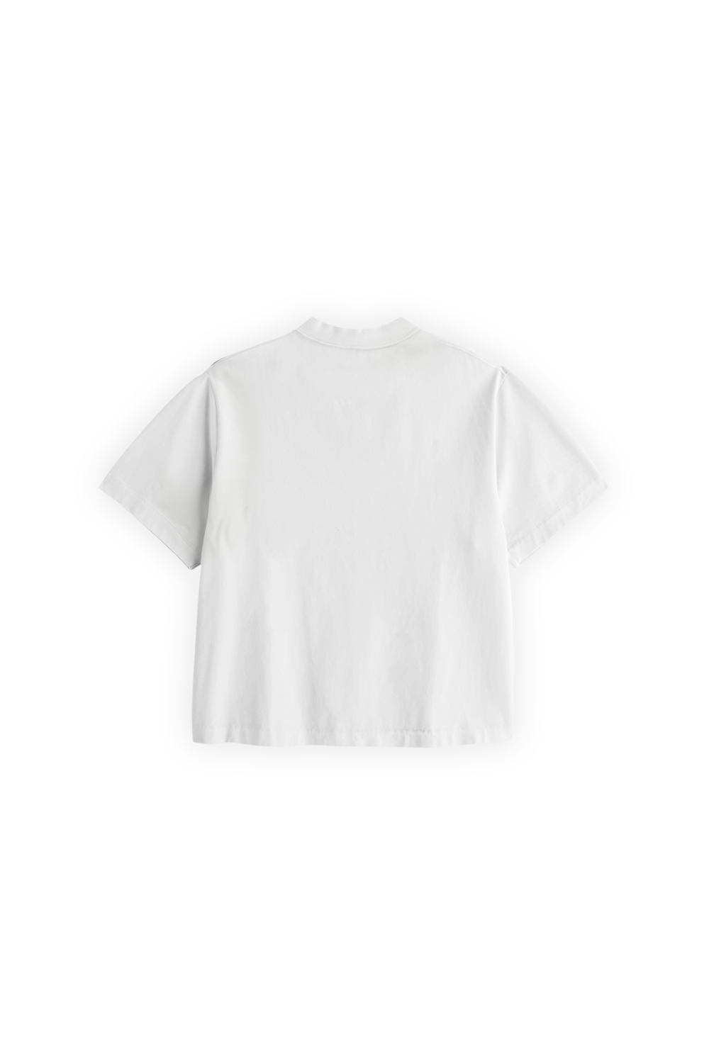 Crop Tee White 250 GSM