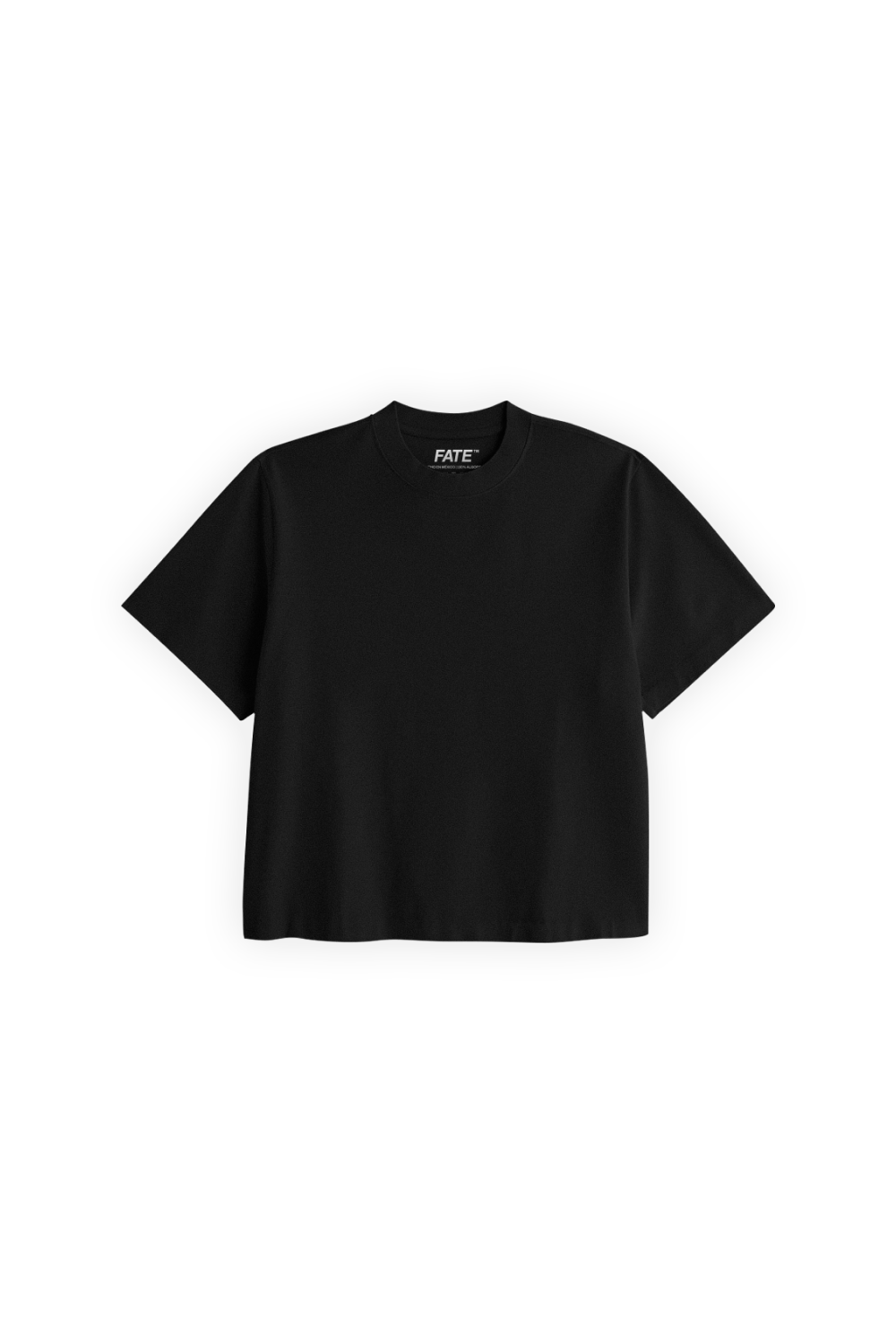 Crop Tee Black 250 GSM