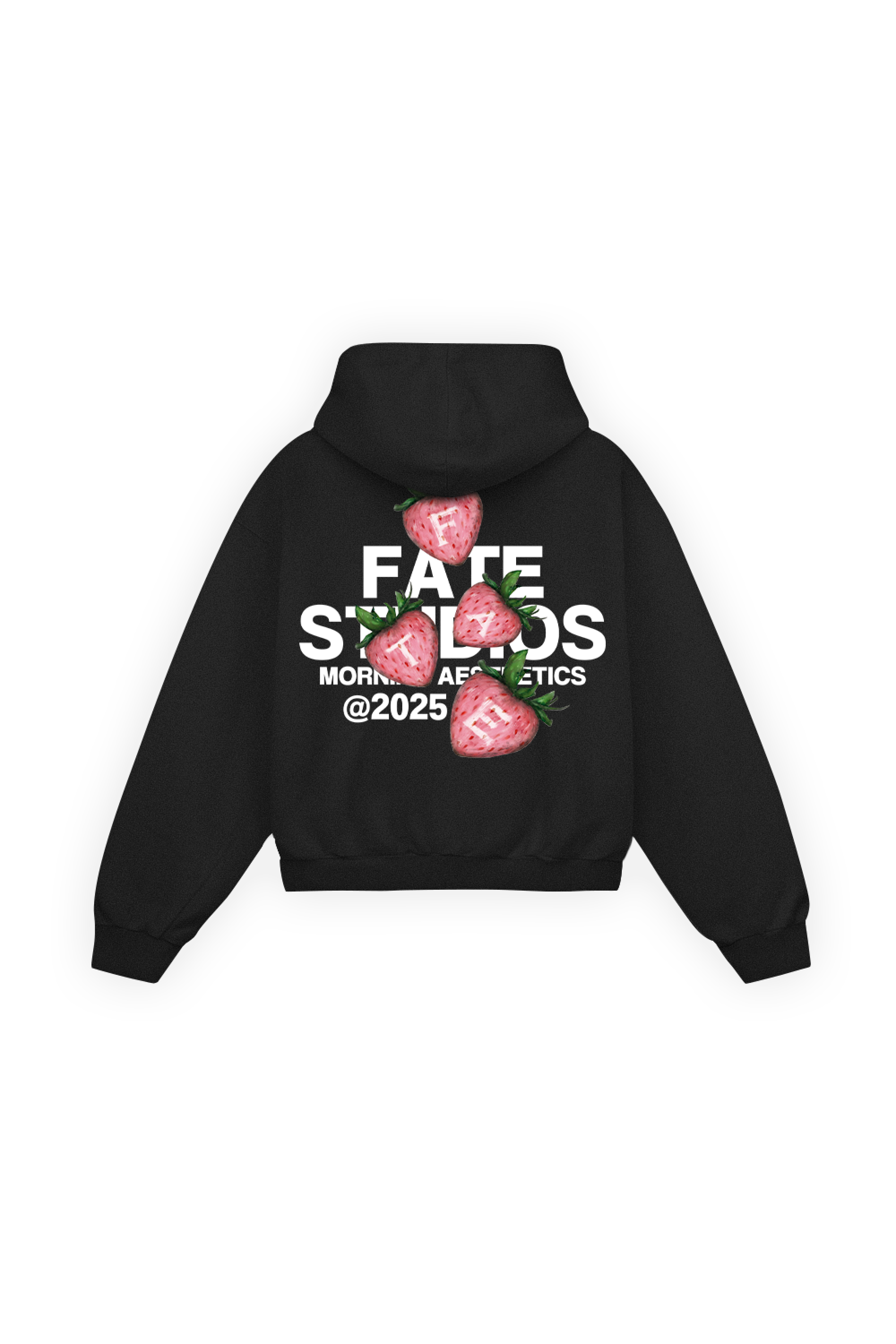 Strawberry Zip Hoodie Vantablack