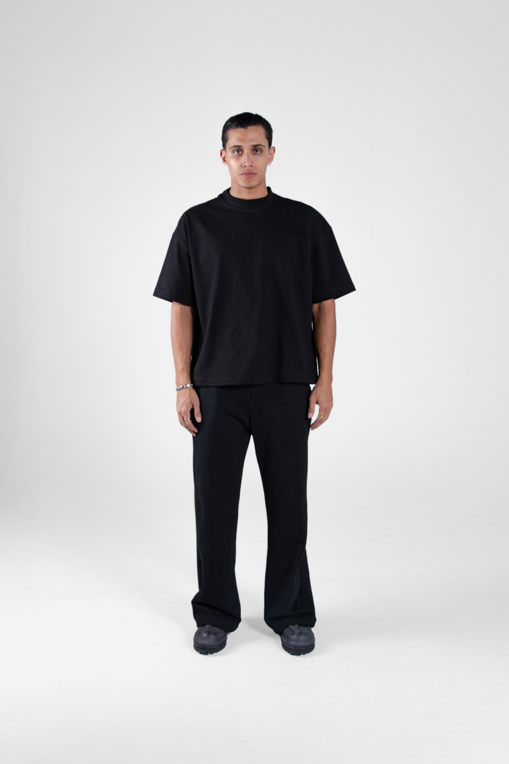 Boxy Tee Black 250 GSM