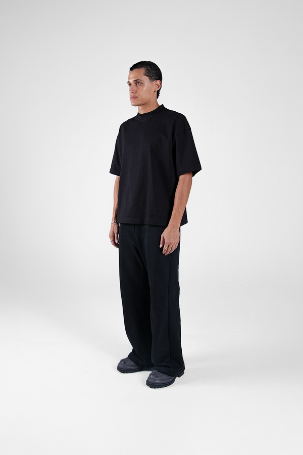 Boxy Tee Black 250 GSM
