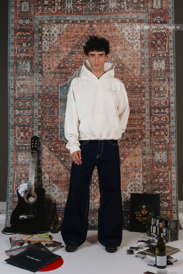 Maison Sparks Hoodie Ivory