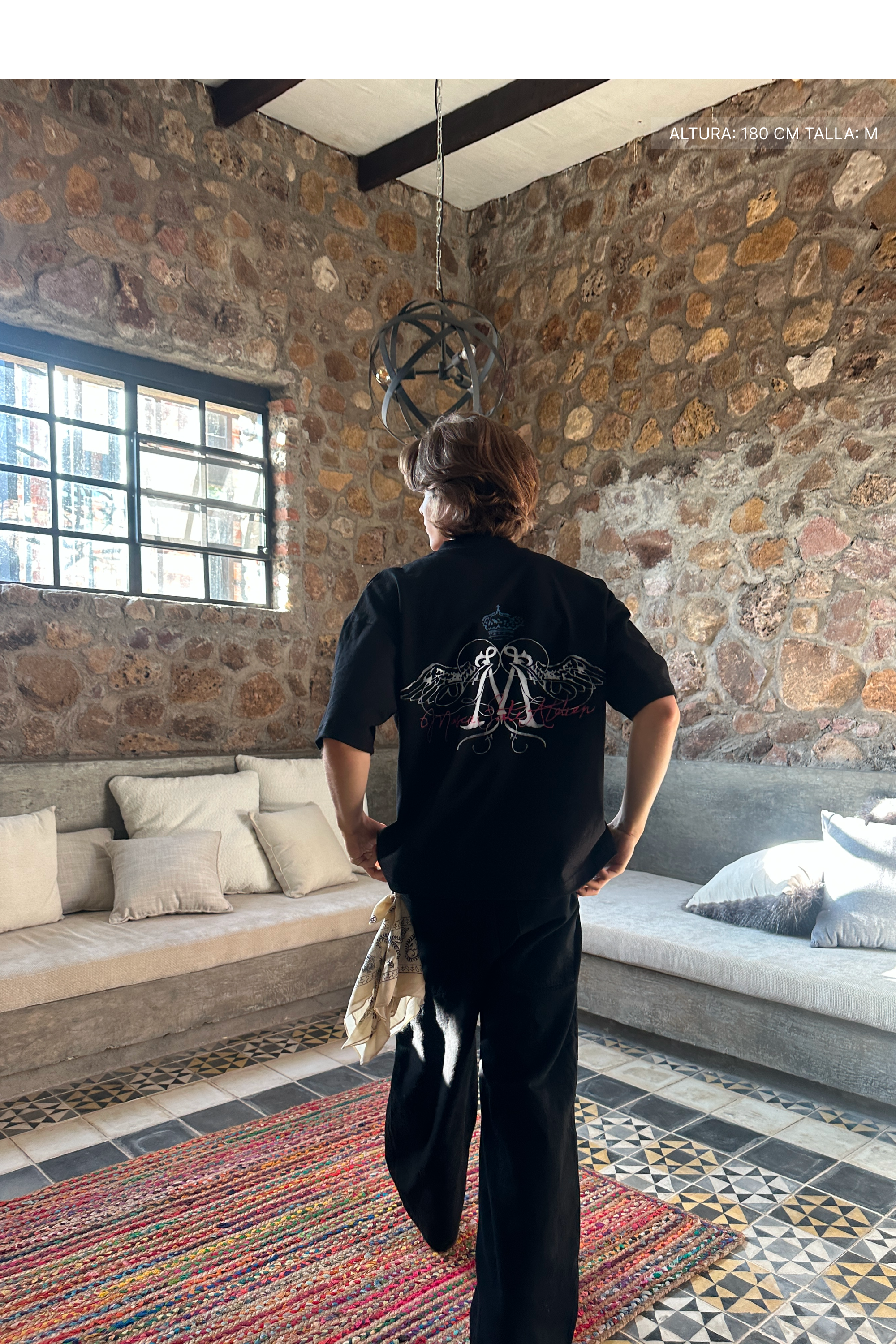 Maison Wings Tee Black