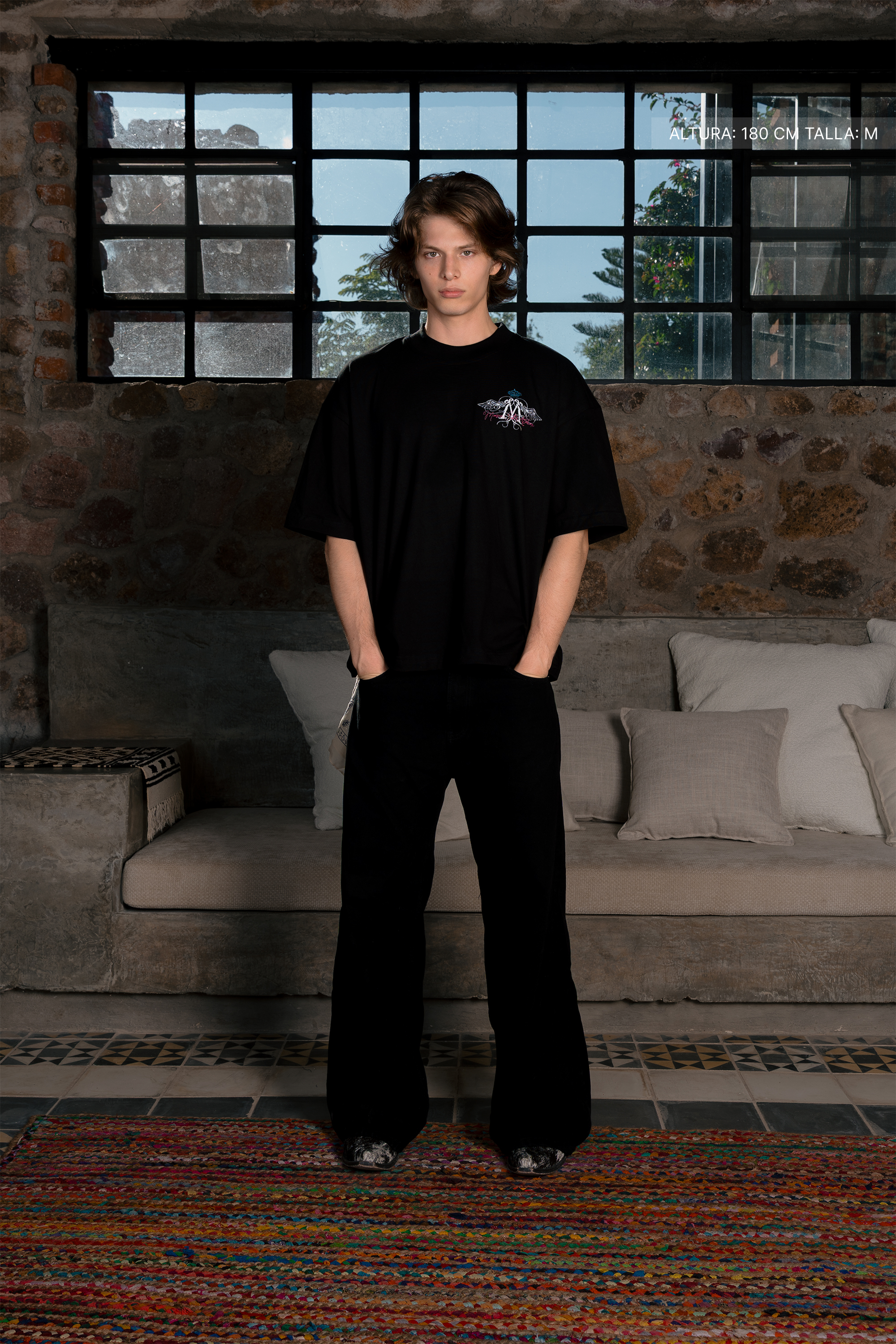 Maison Wings Tee Black