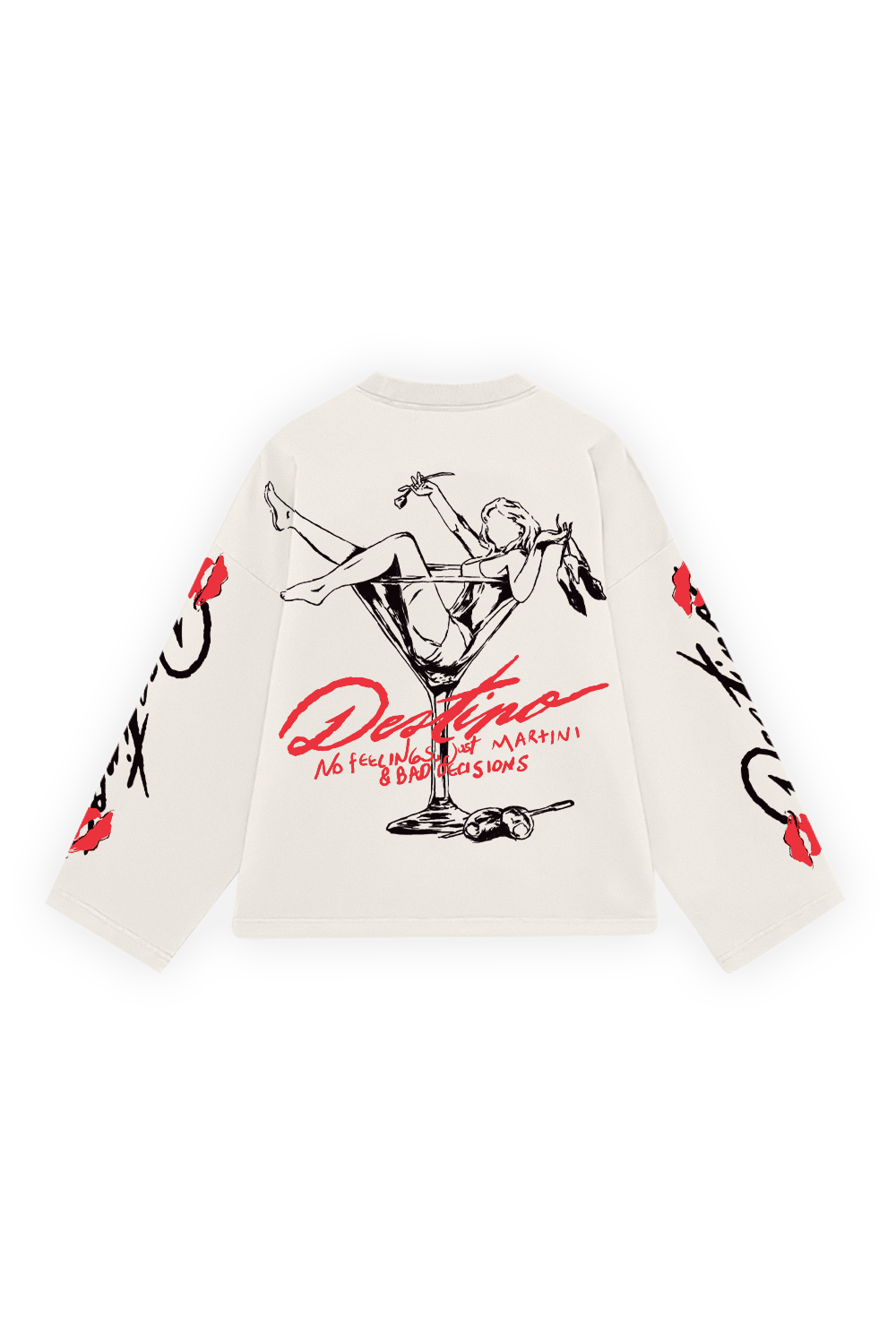 Martini & Bad Decisions Longsleeve Ivory