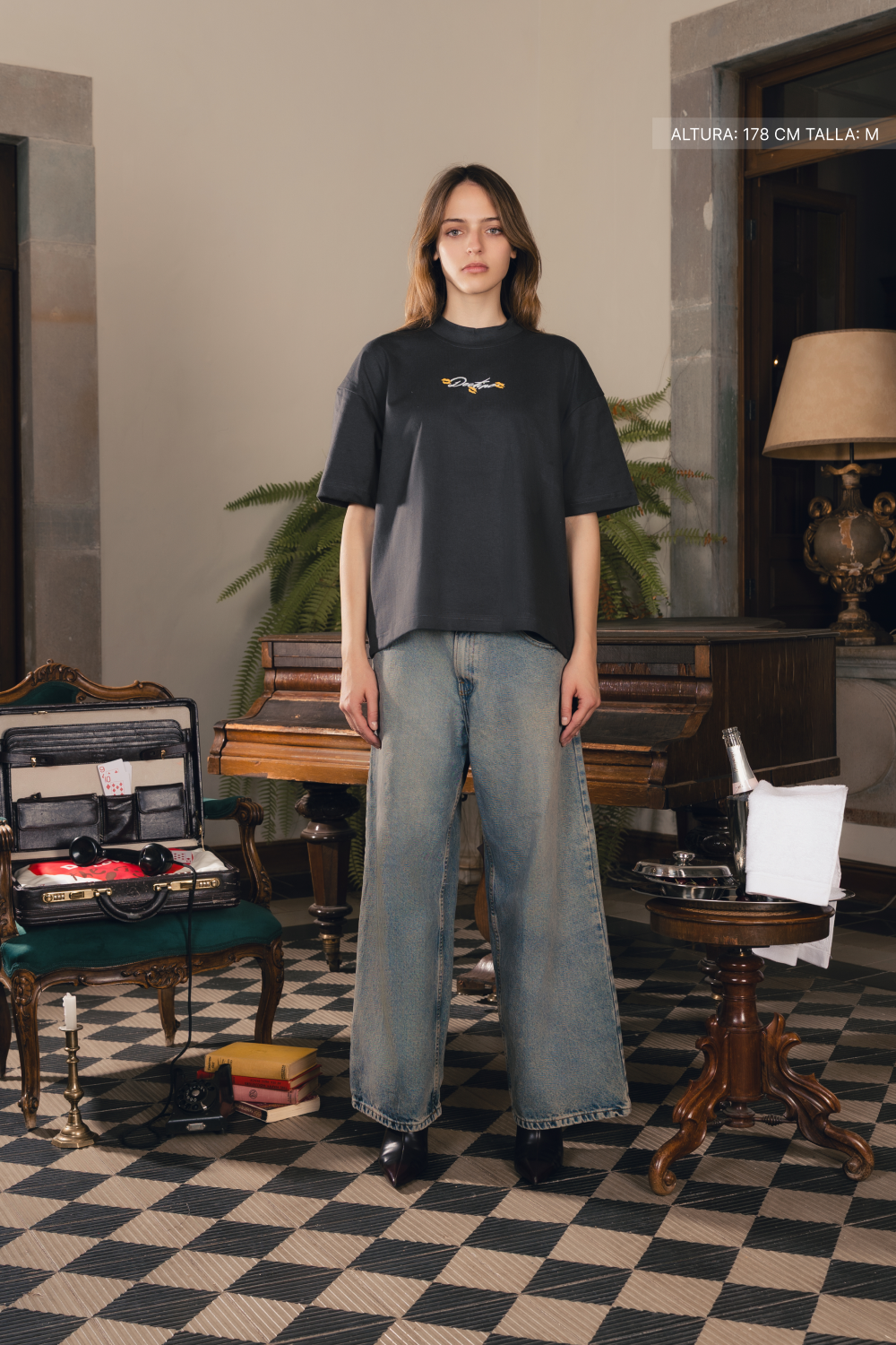 Martini & Bad Decisions Tee Oxford Grey