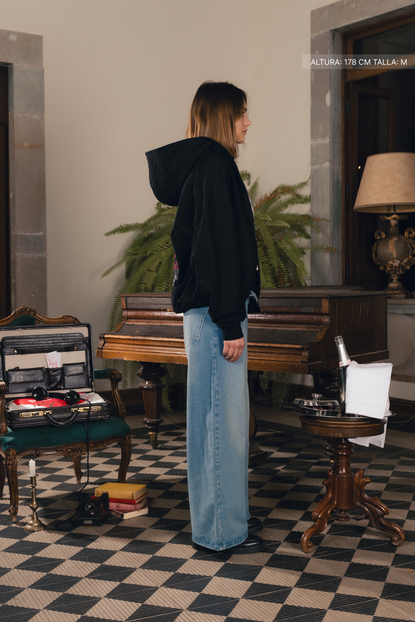 Martini & Bad Decisions Zip Hoodie Vantablack