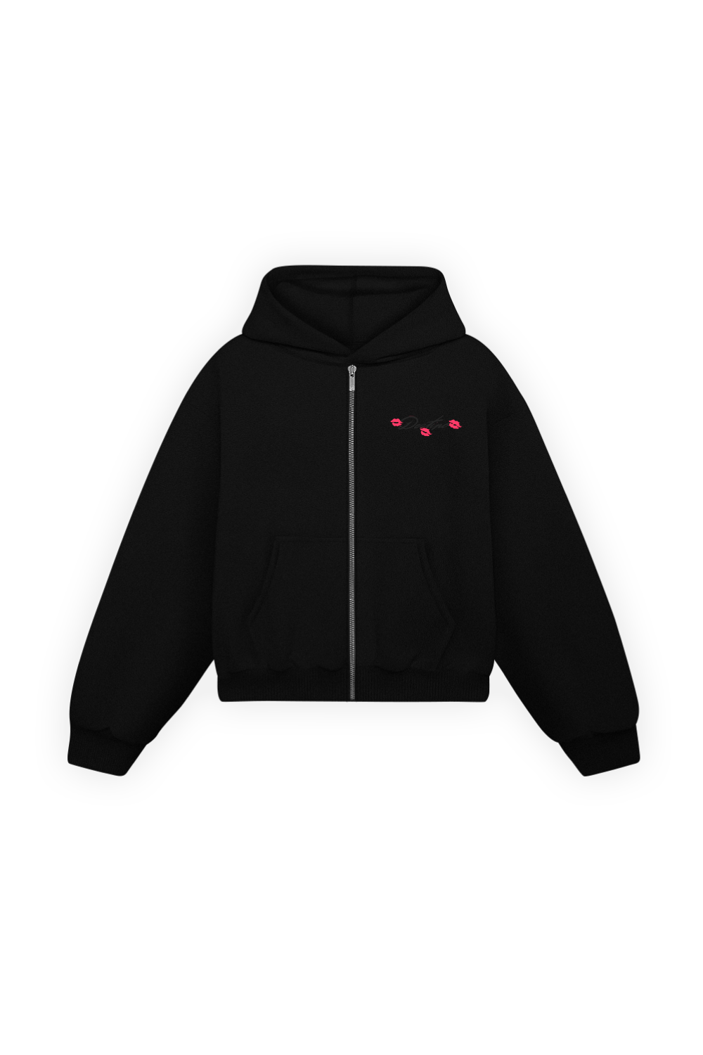Martini & Bad Decisions Zip Hoodie Vantablack