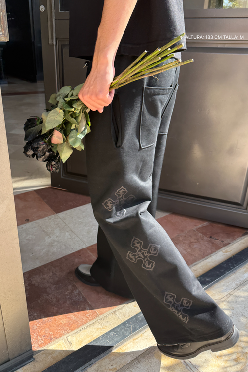Cross Of Fate Black Wide Pants Vantablack