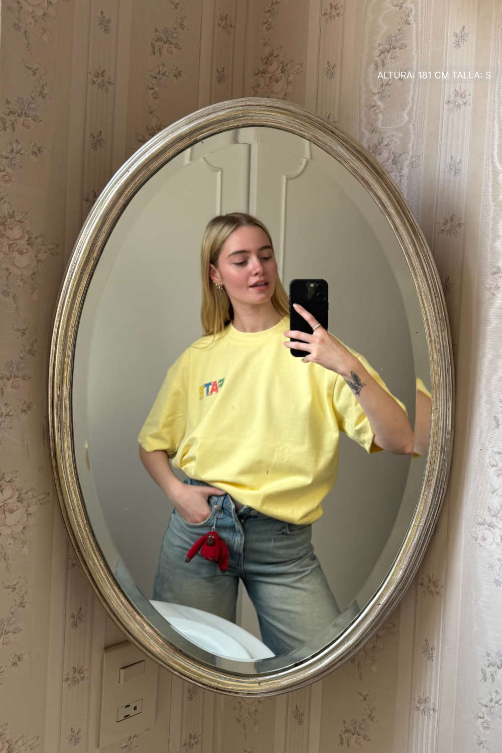 Not AI Crayon Tee Canary Yellow
