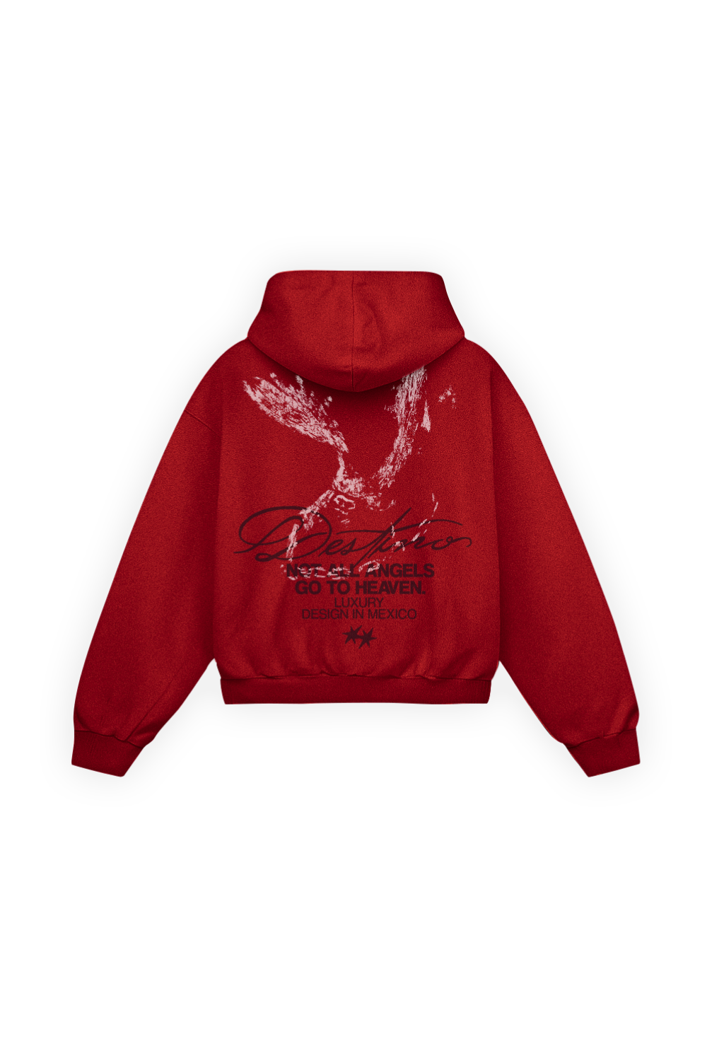 Not All Angels Hoodie Cherry Red
