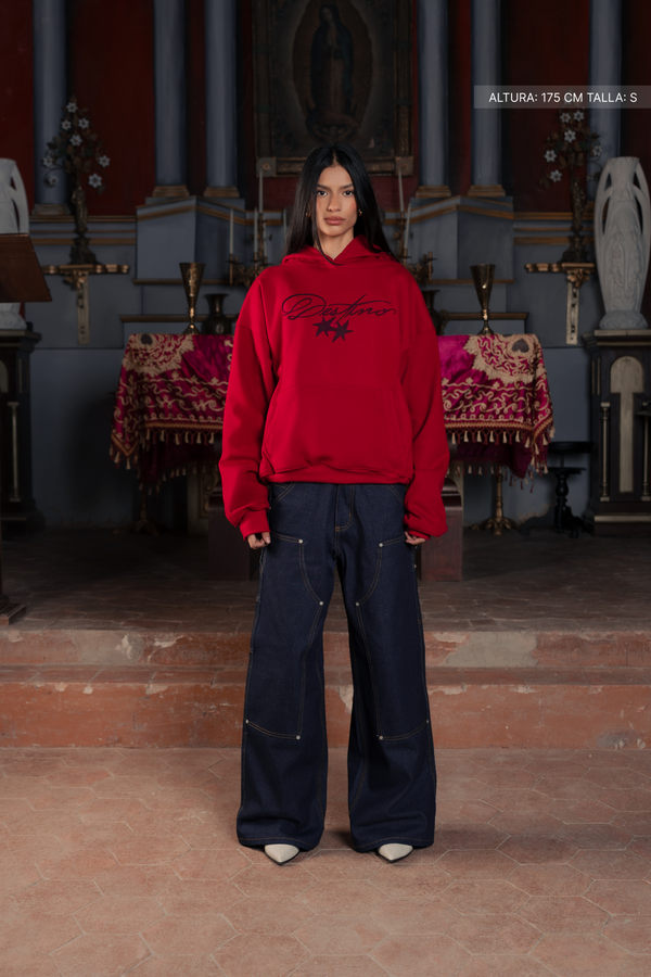 Not All Angels Hoodie Cherry Red