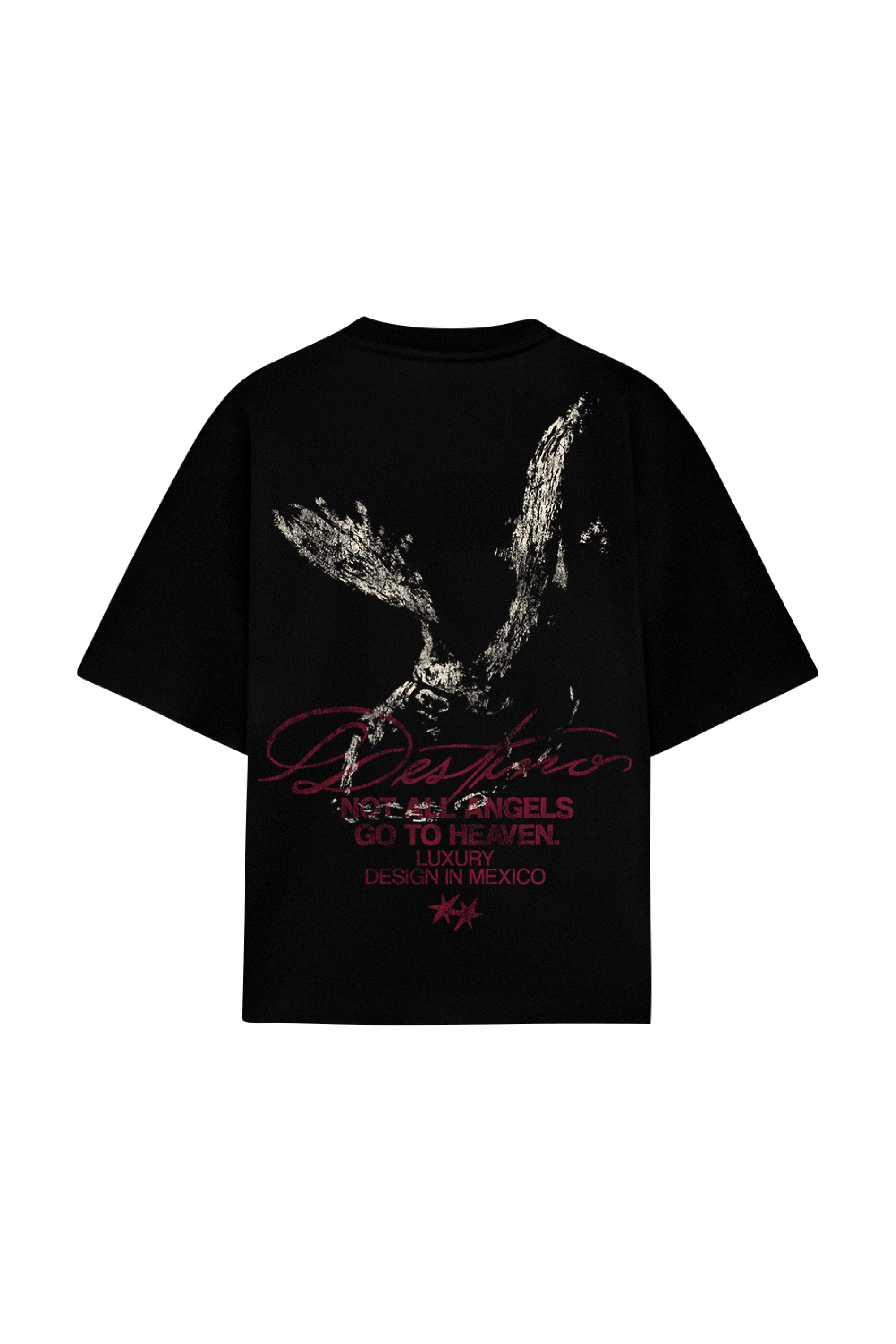 Not All Angels Tee Black