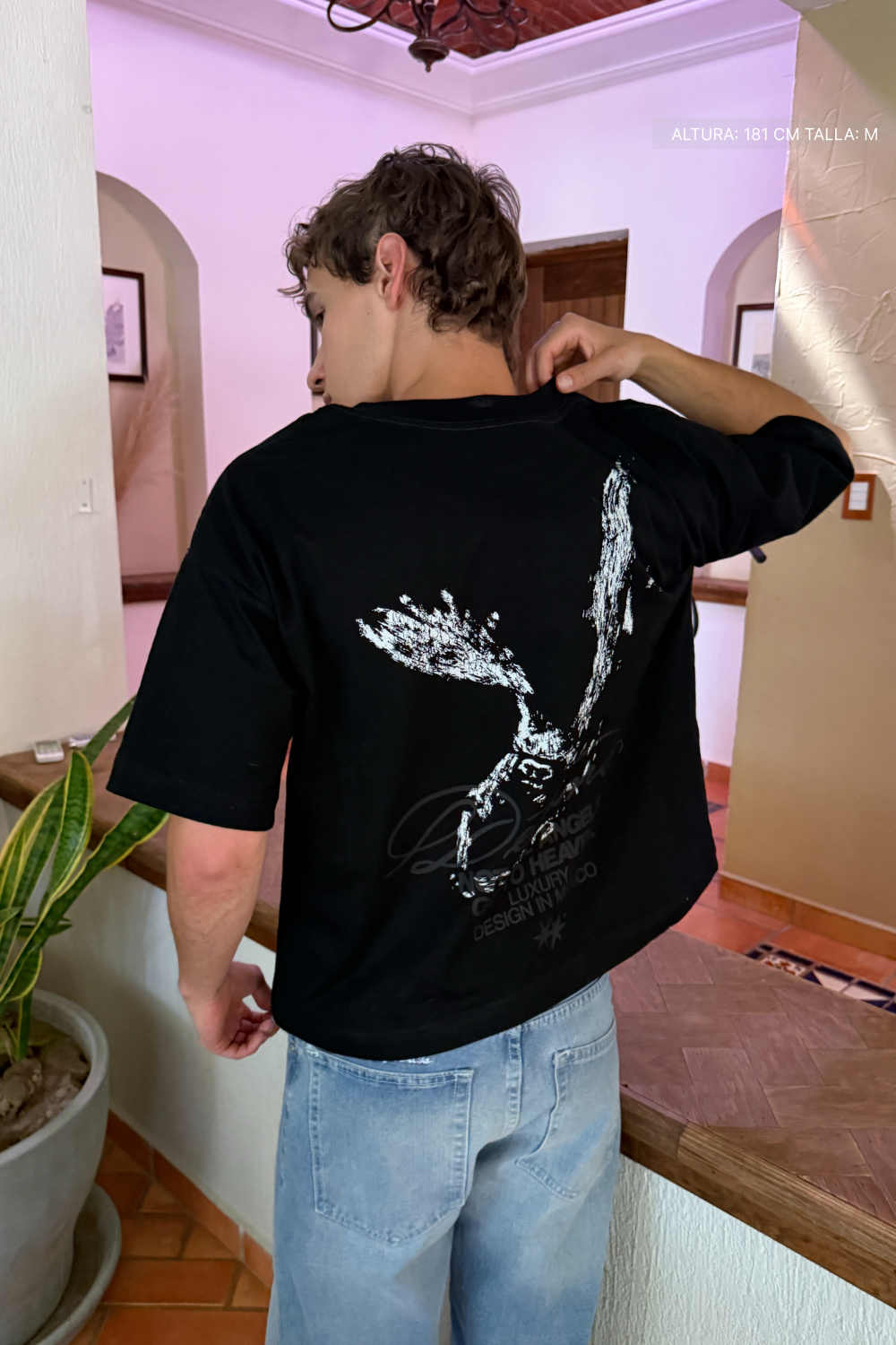 Not All Angels Tee Black & Black