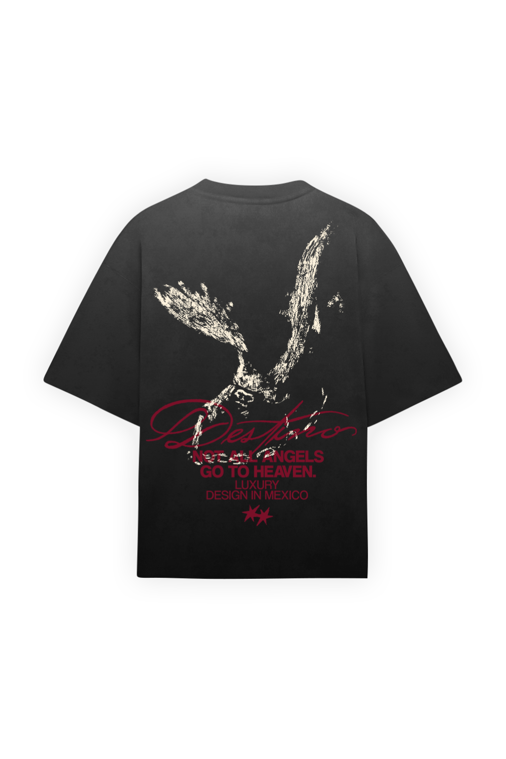Not All Angels Tee Faded Black