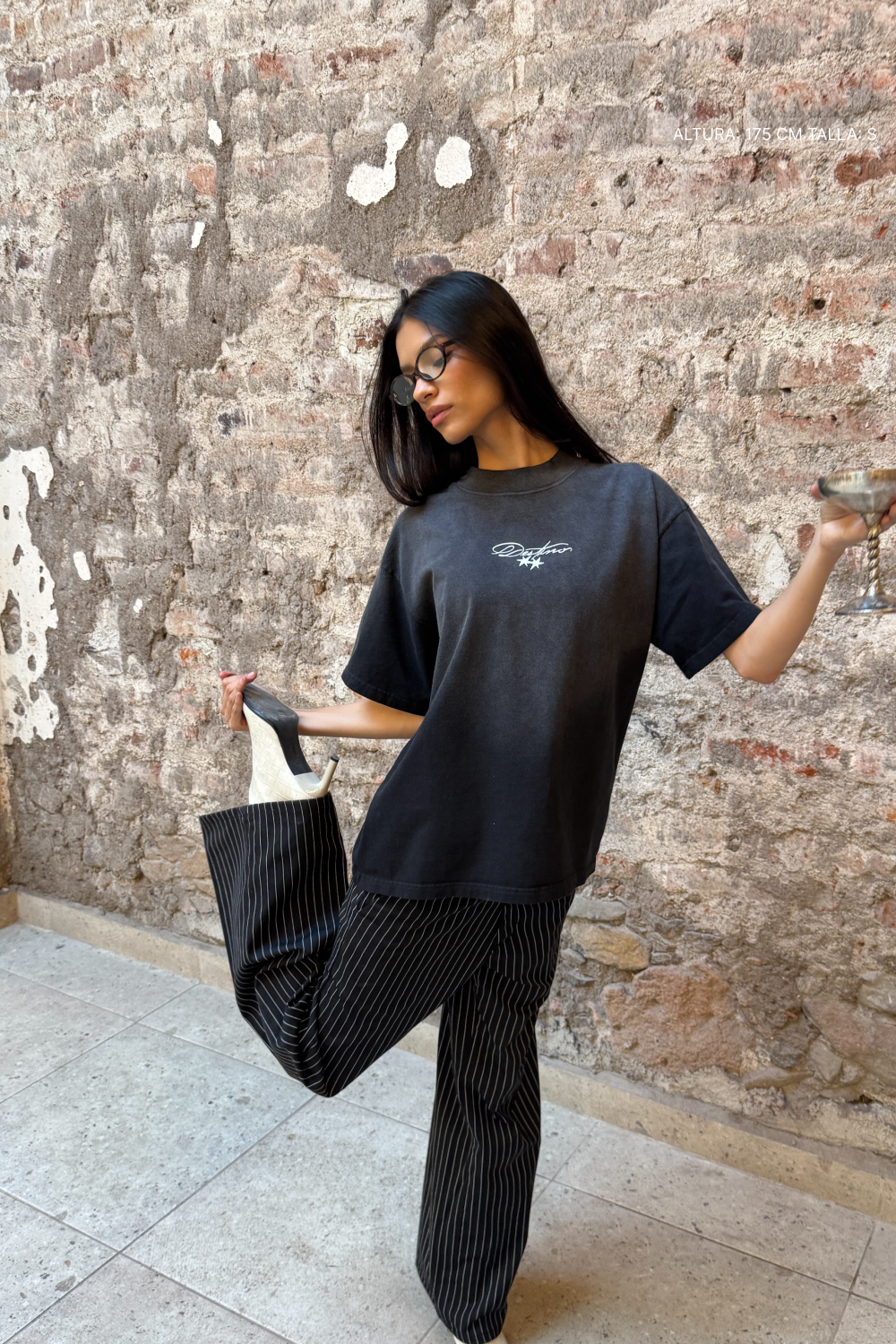 Not All Angels Tee Faded Black