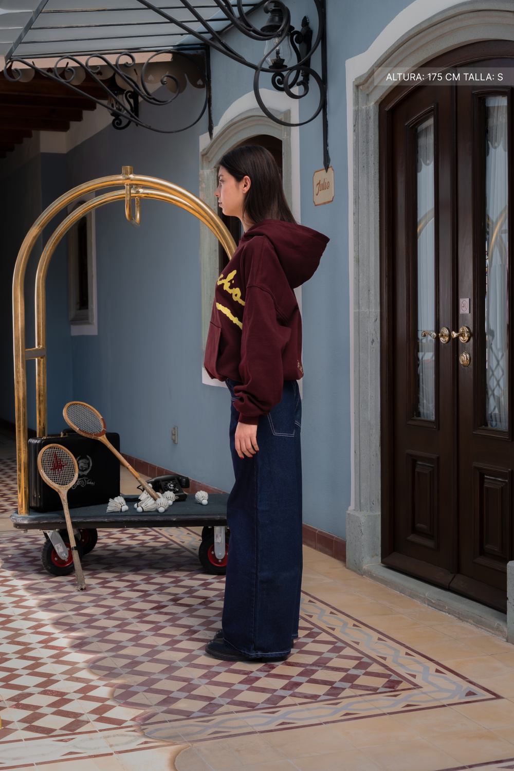 Studios Hoodie Burgundy