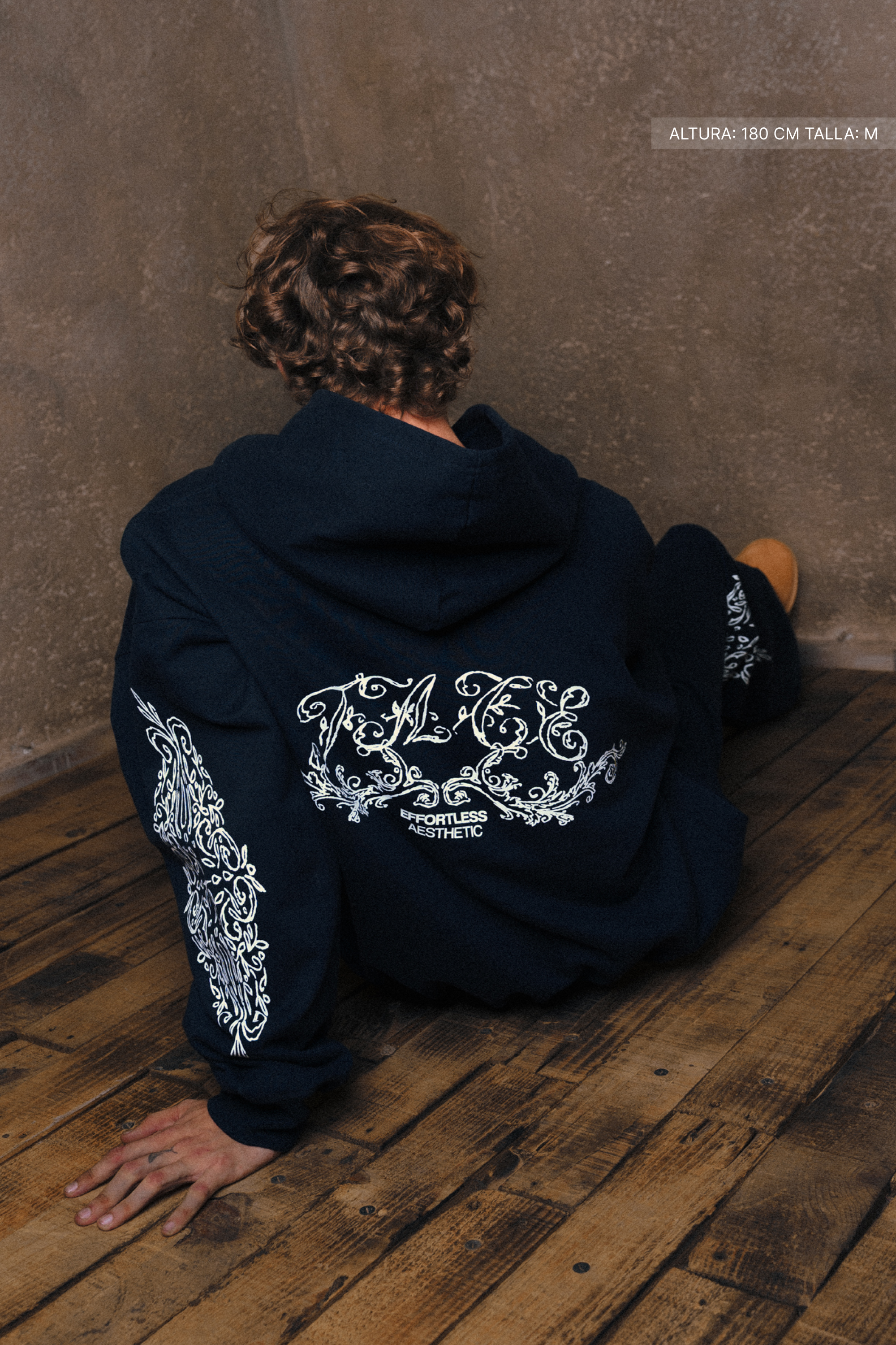 Ornate Hoodie Midnight Blue