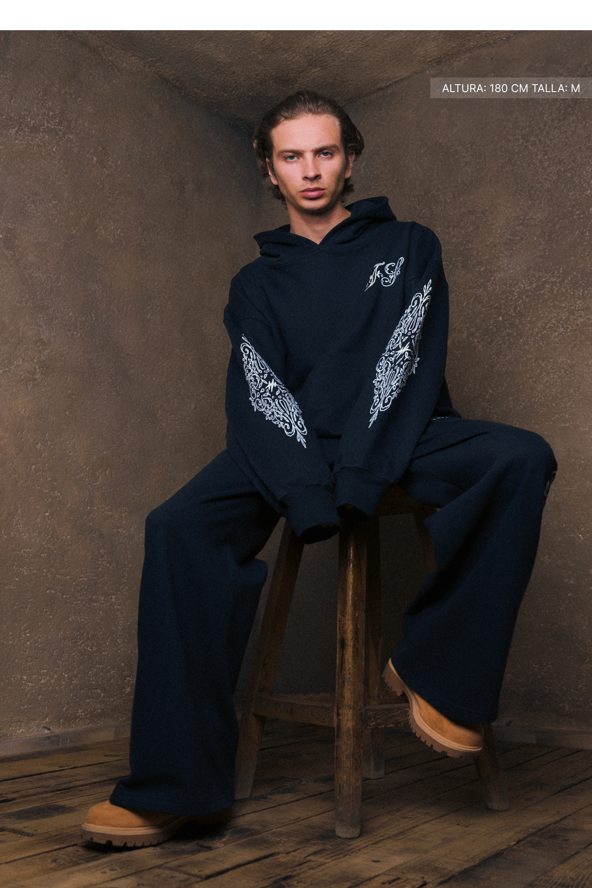 Ornate Wide Pants Midnight Blue