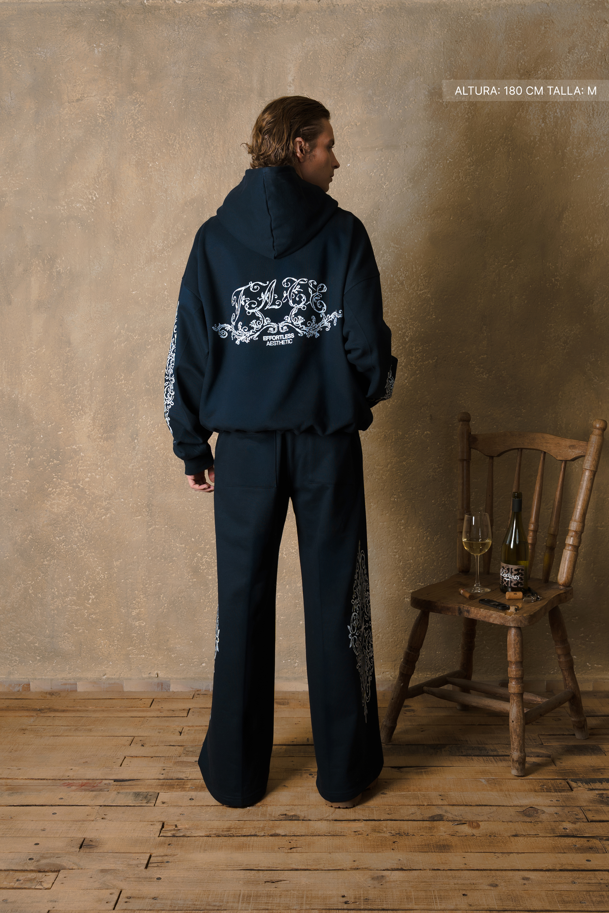 Ornate Wide Pants Midnight Blue