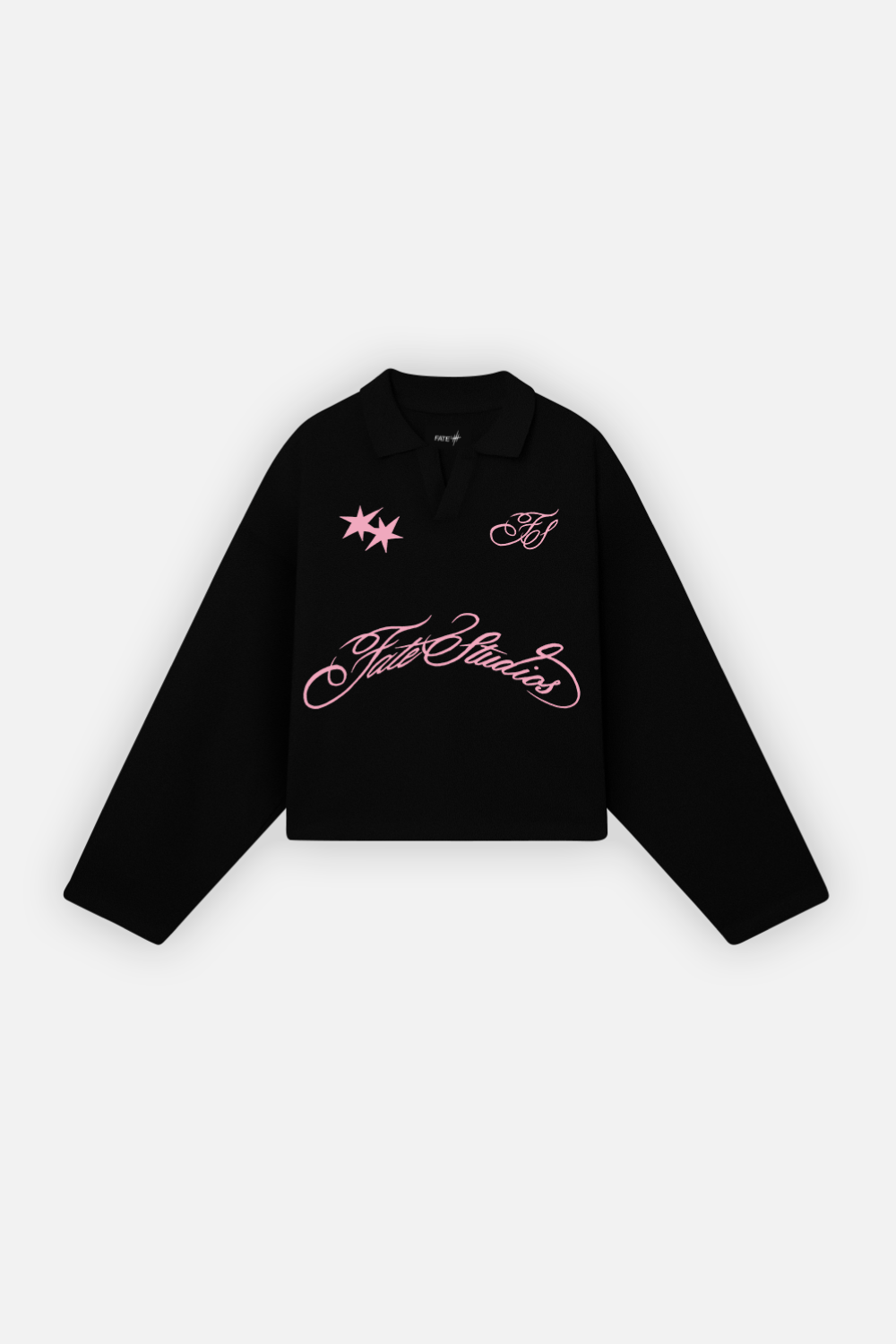 Fate Studios Script Longsleeve Polo Black