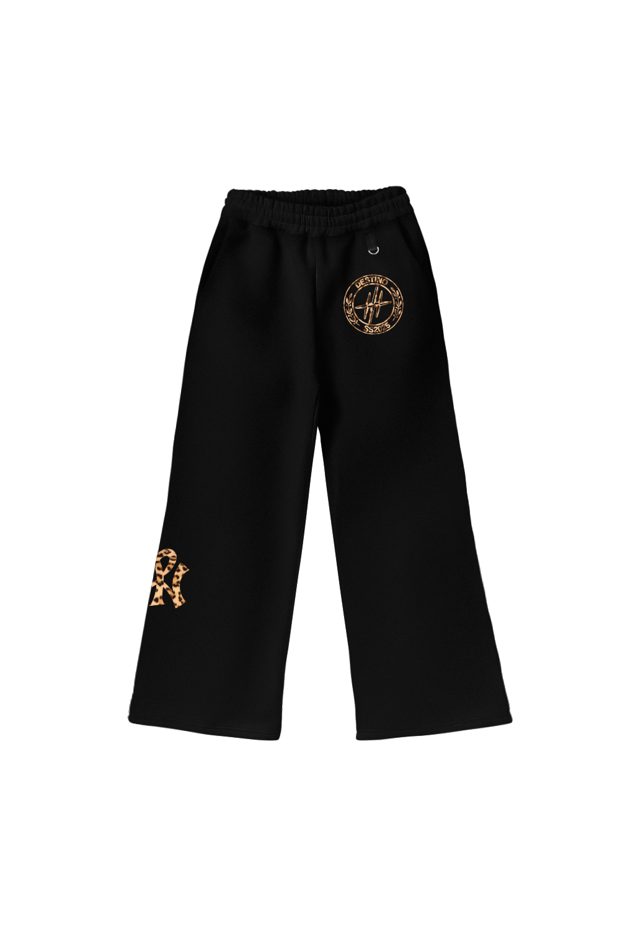 WP Cheetah Flare Pants Vantablack